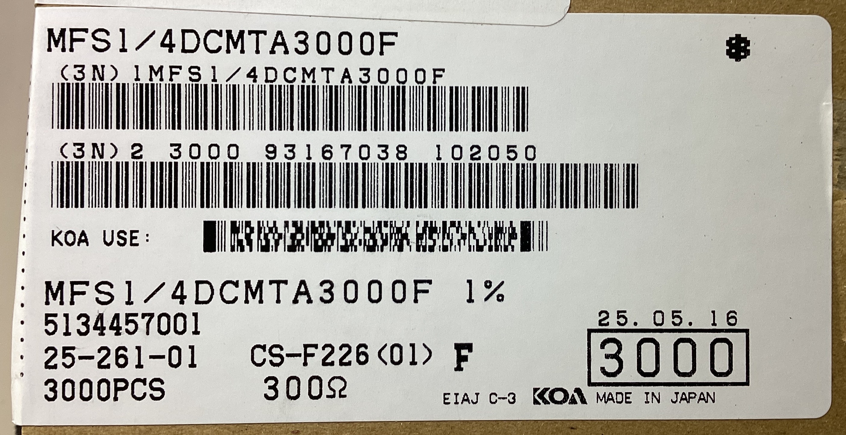 MFS1/4DCMTA3000F