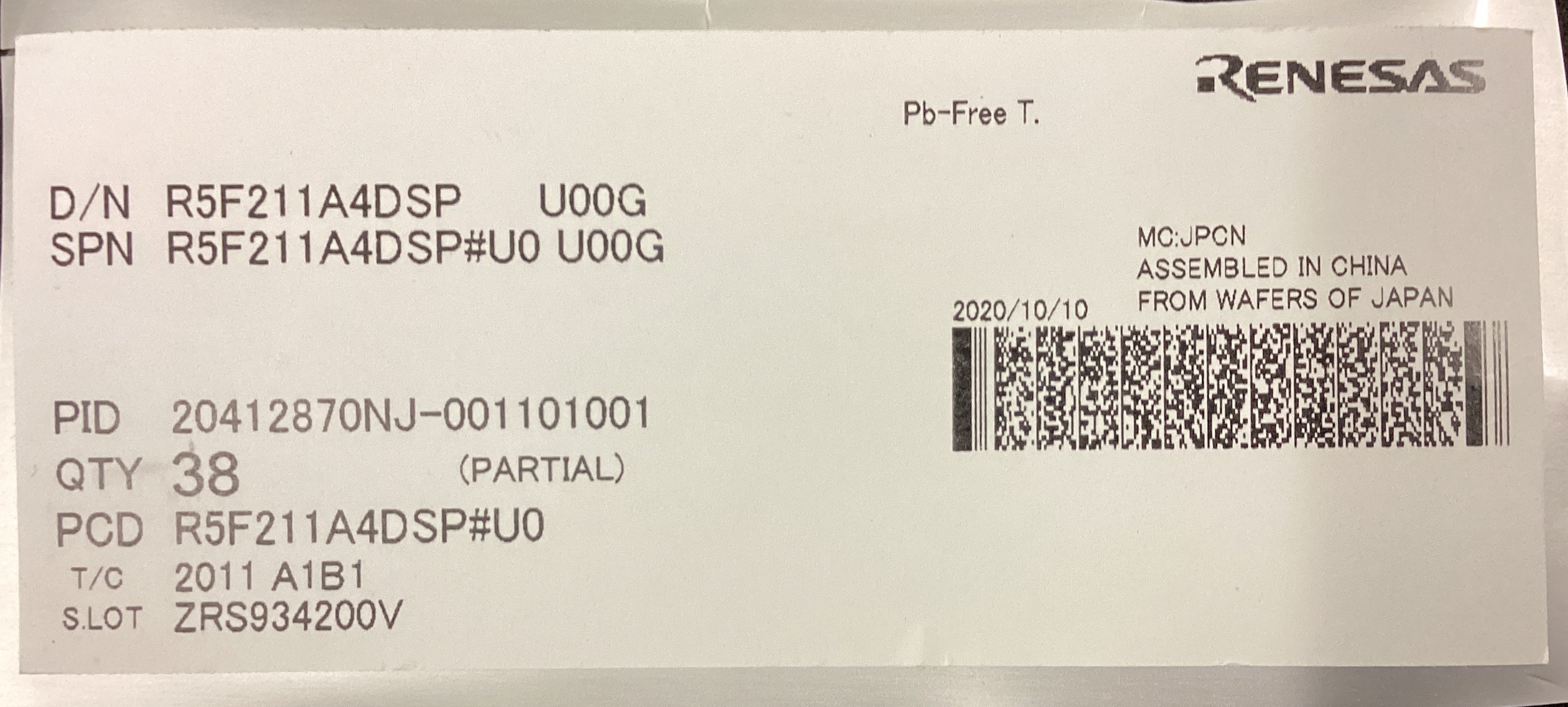R5F211A4DSP#U0