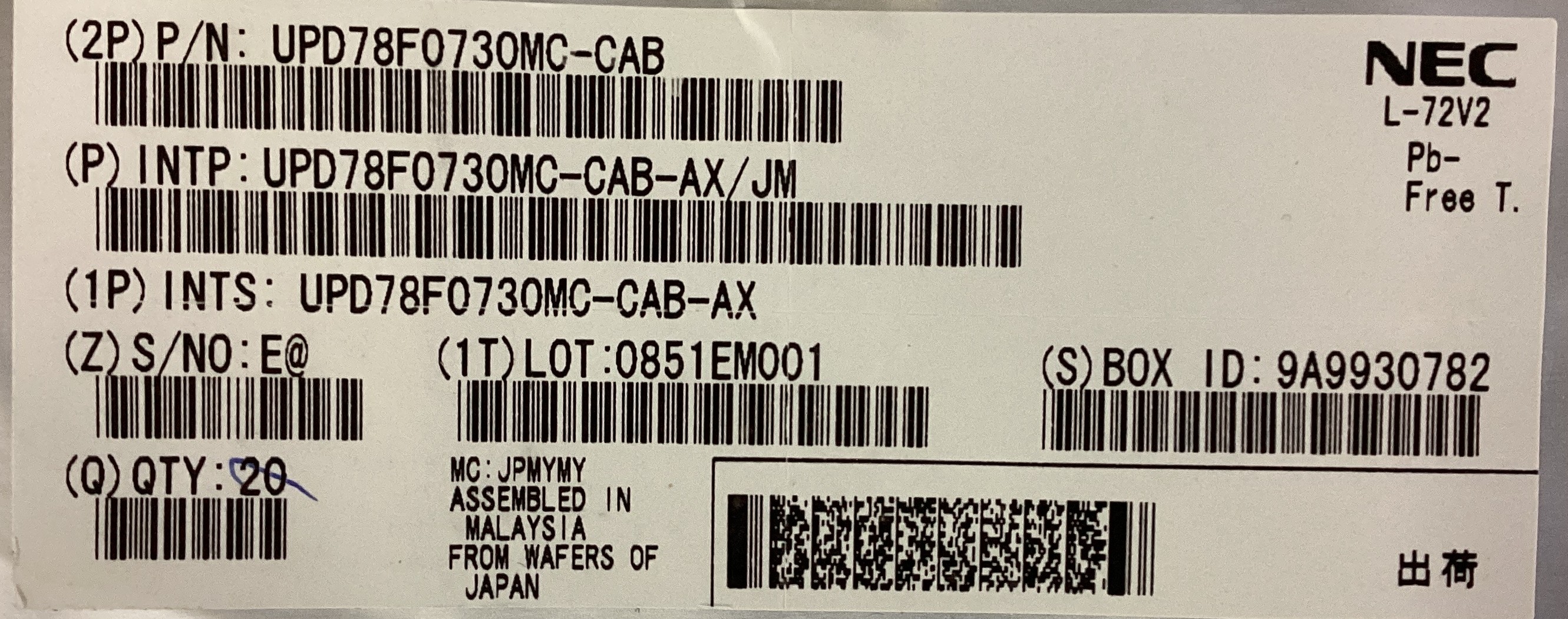 UPD78F0730MC-CAB-AX