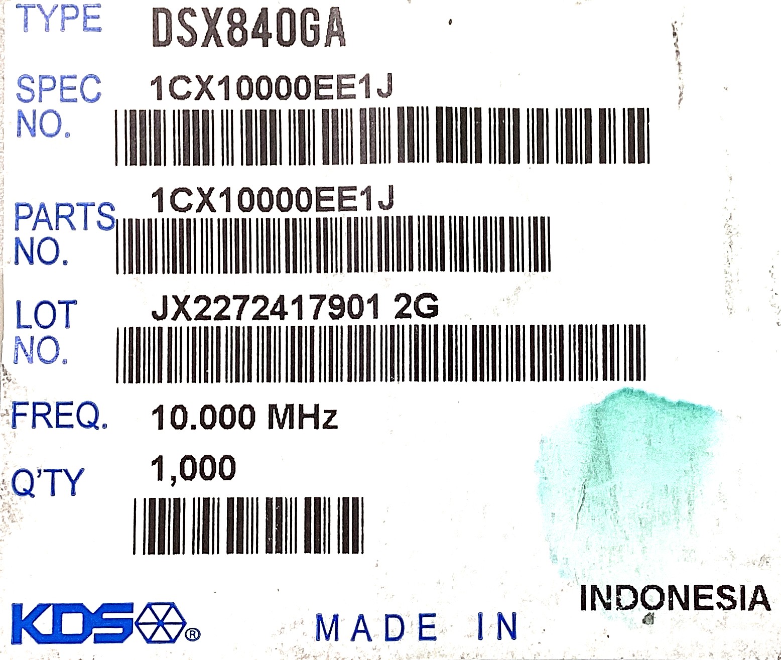 DSX840GA-10.000MHZ