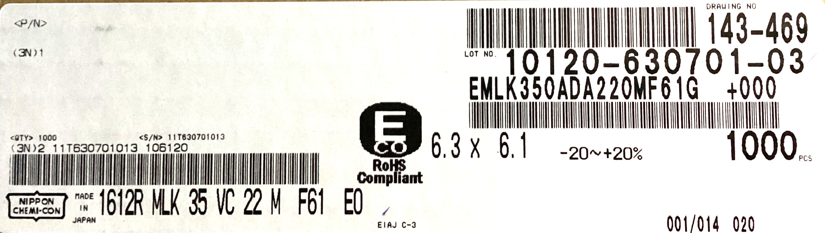 EMLK350ADA220MF61G
