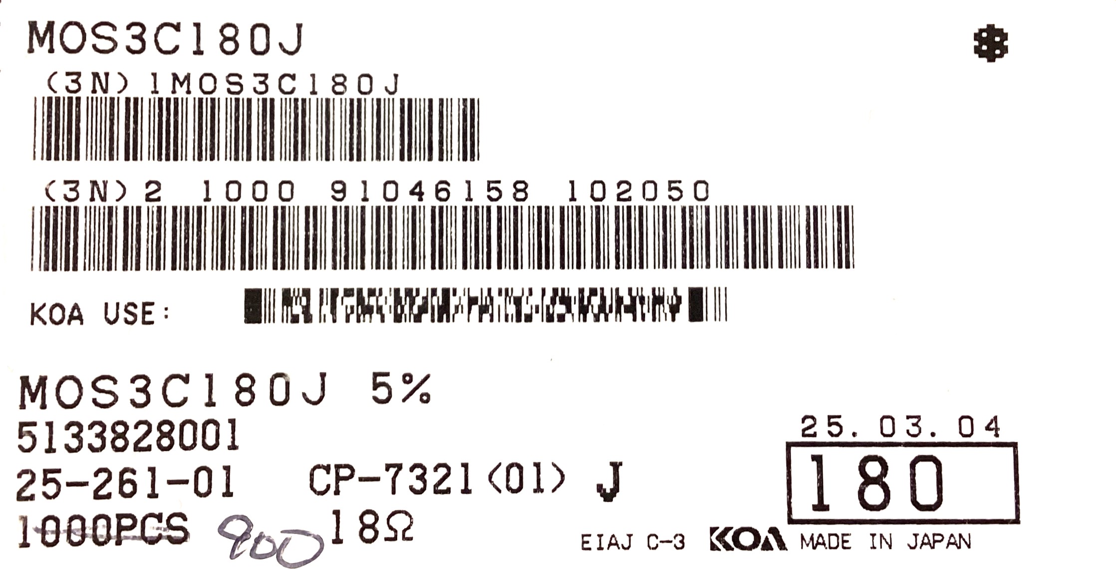 MOS3C180J