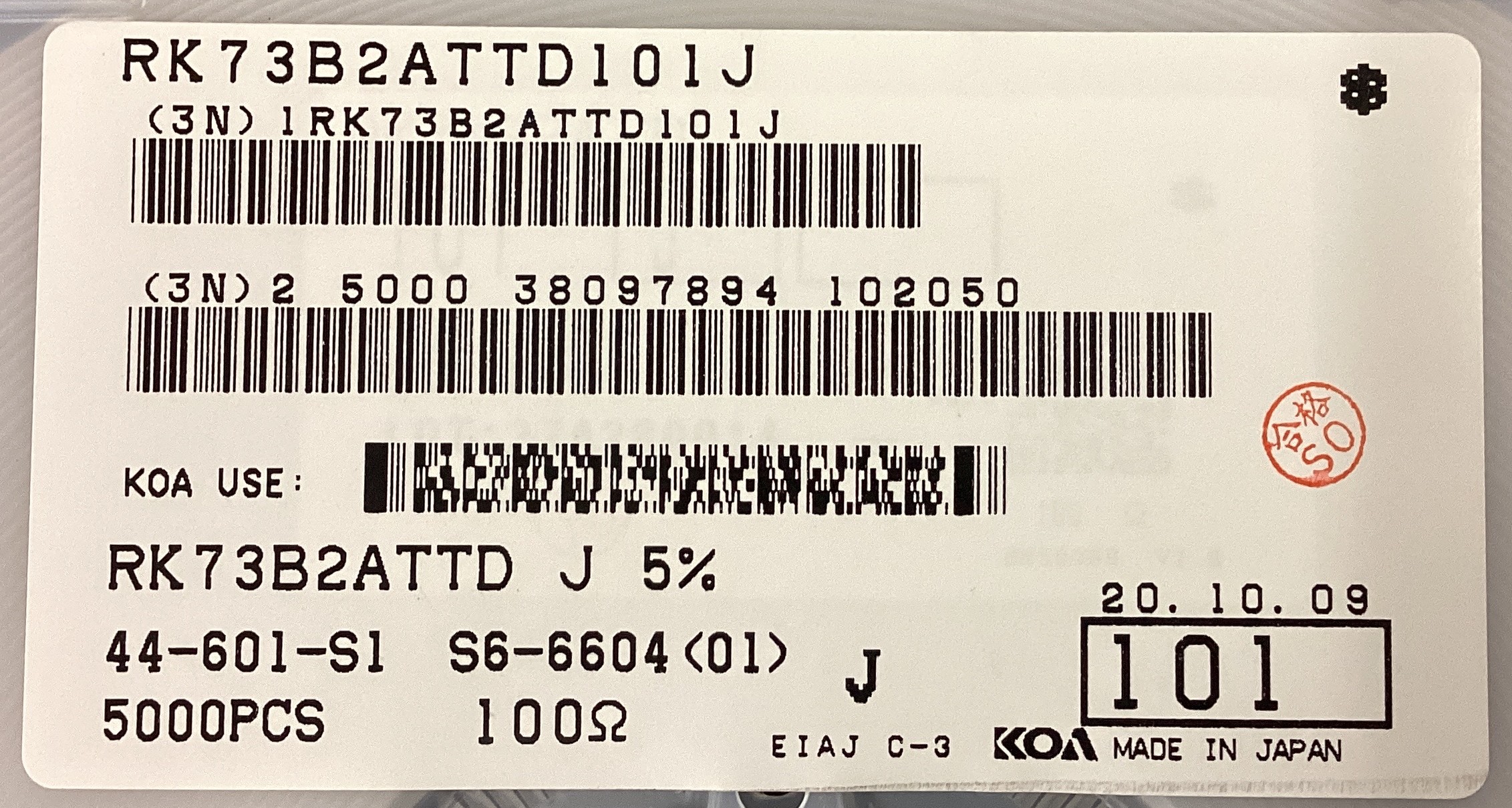 RK73B2ATTD101J