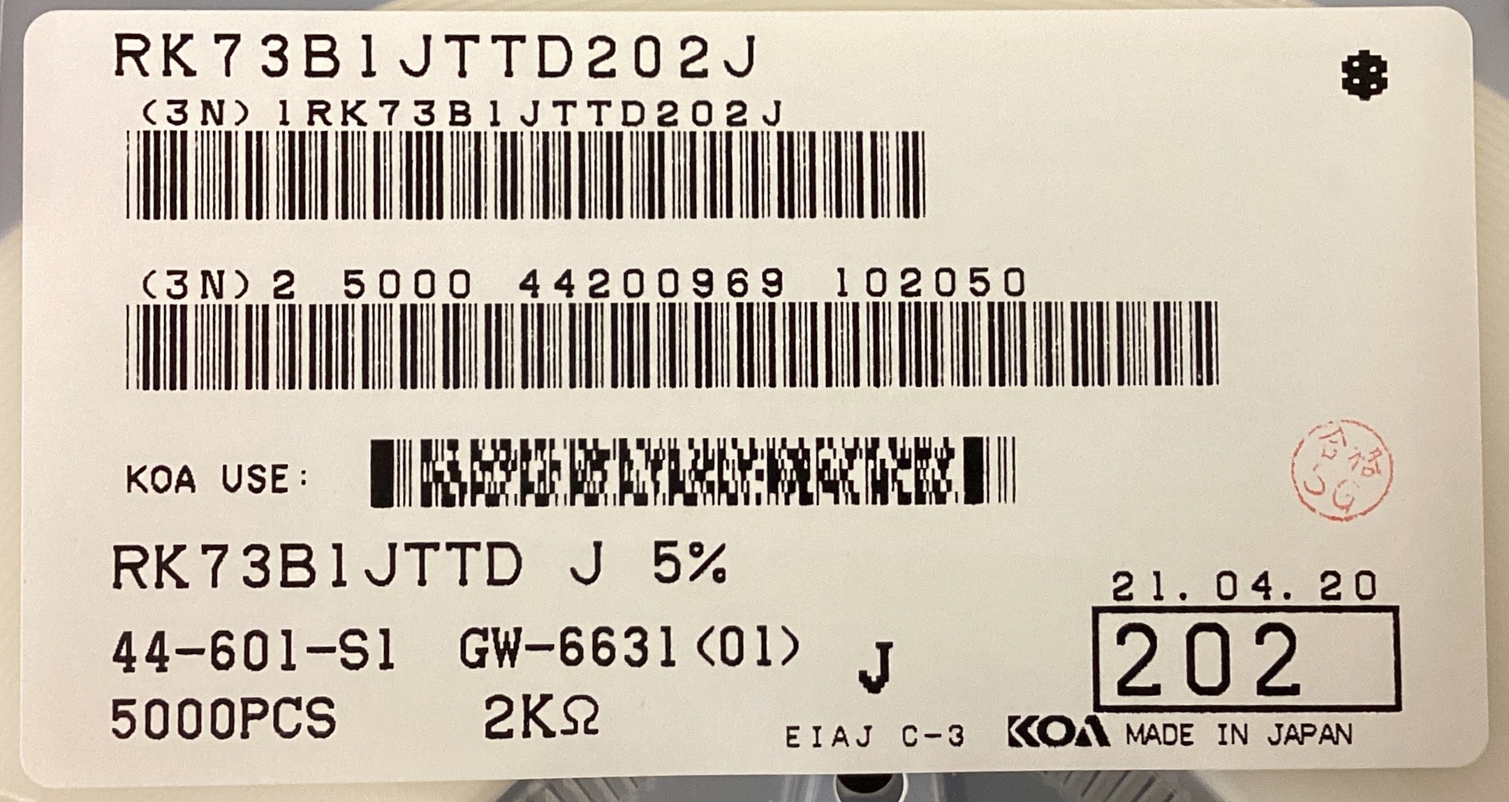 RK73B1JTTD202J