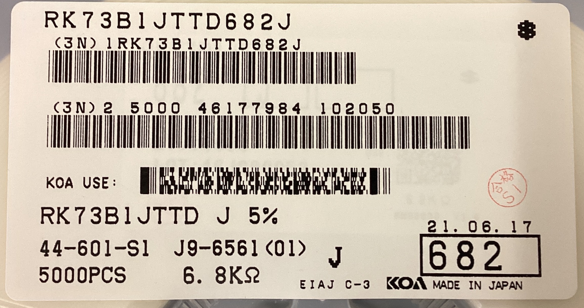 RK73B1JTTD682J
