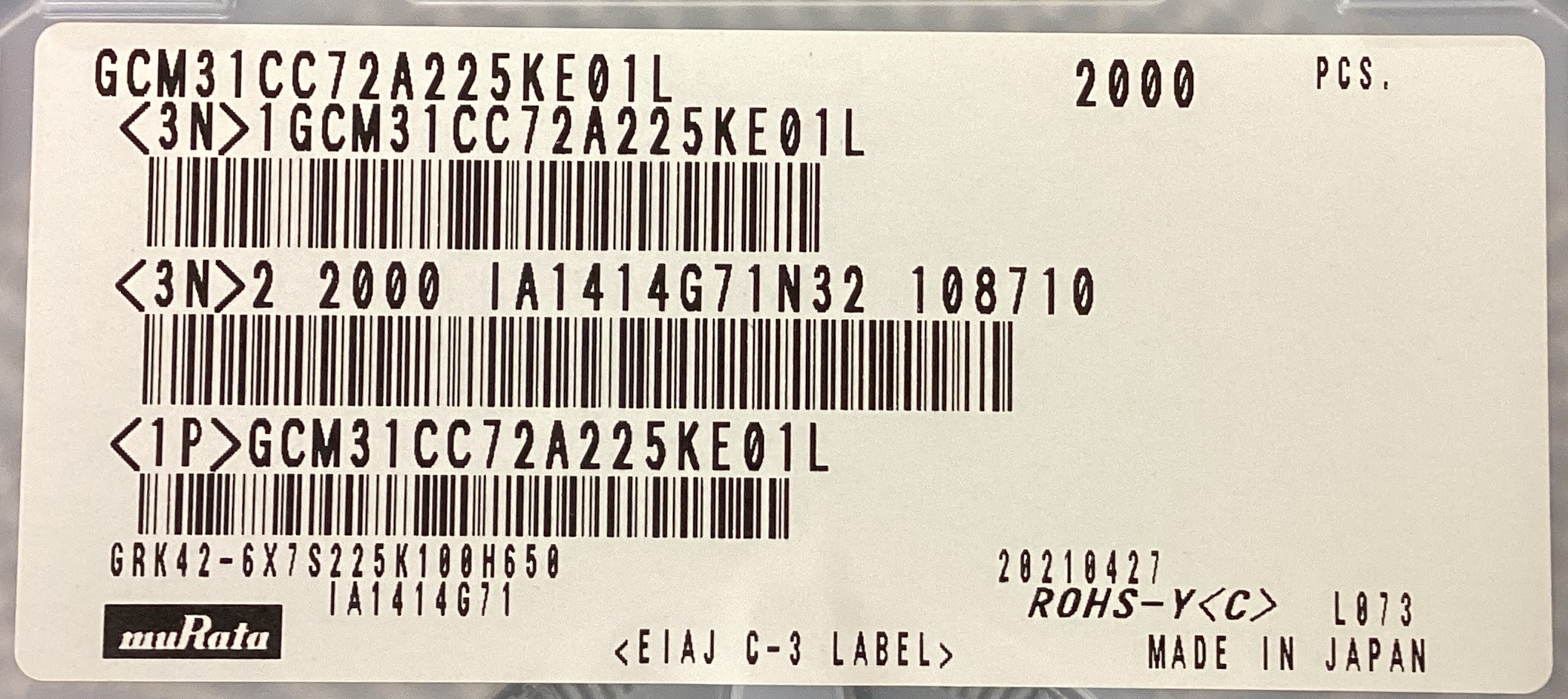 GCM31CC72A225KE01L