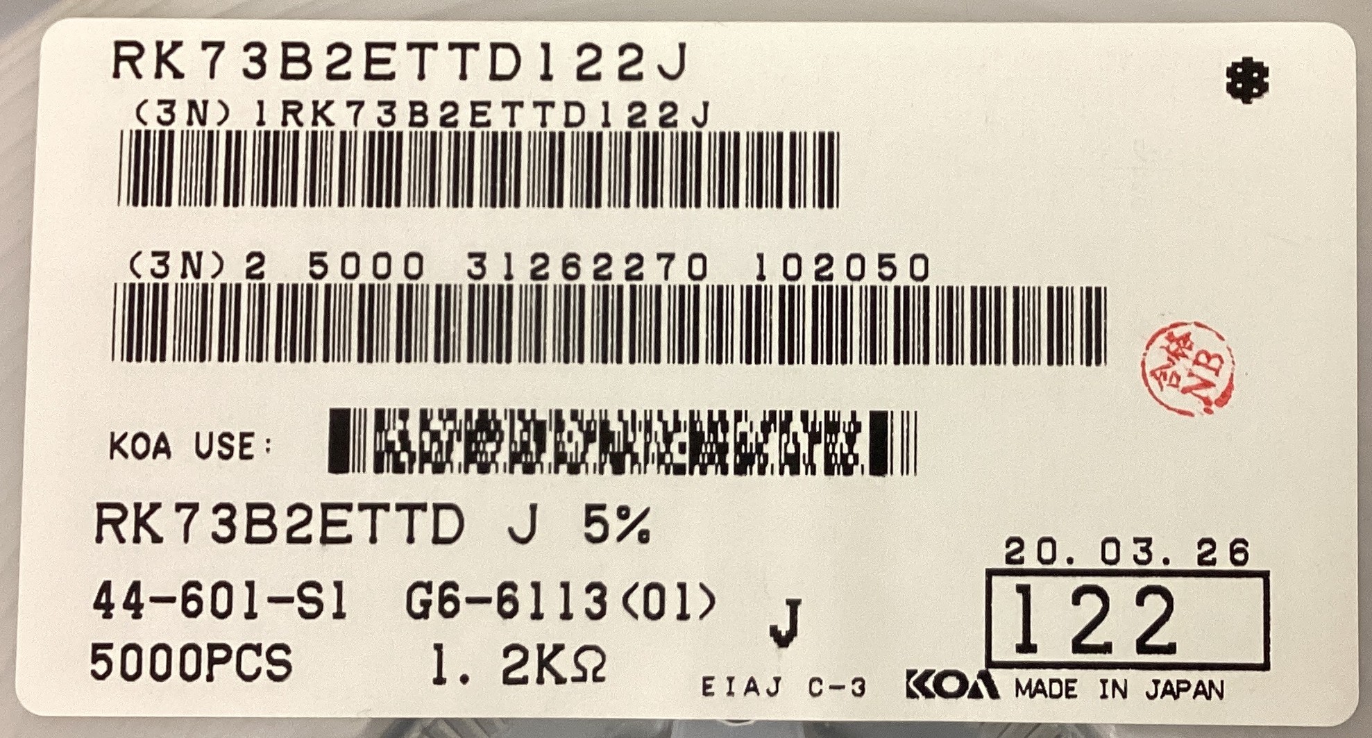 RK73B2ETTD122J