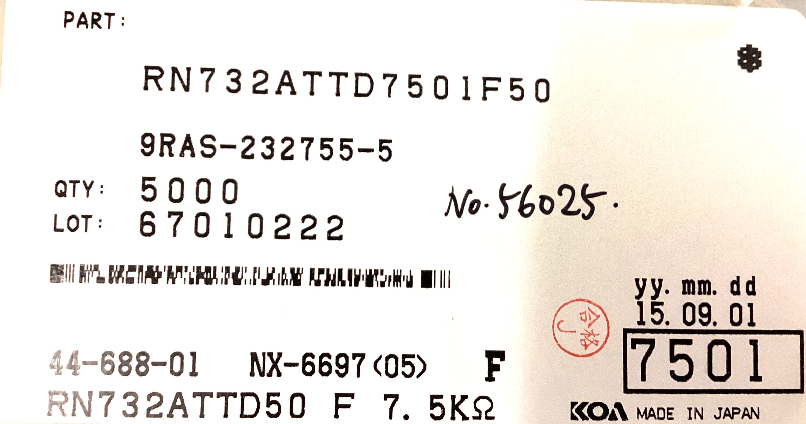 RN732ATTD7501F50