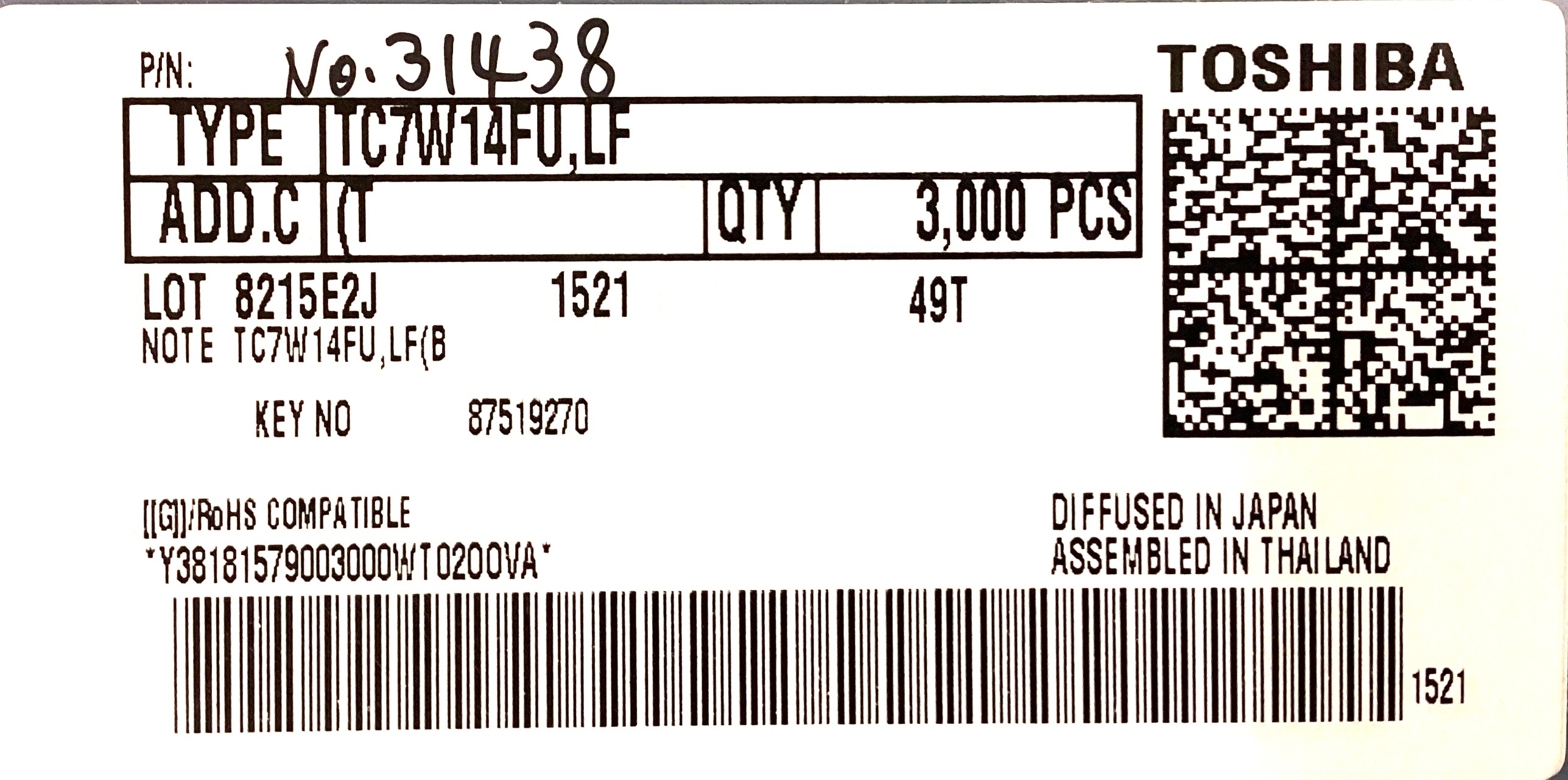 TC7W14FU,LF(T