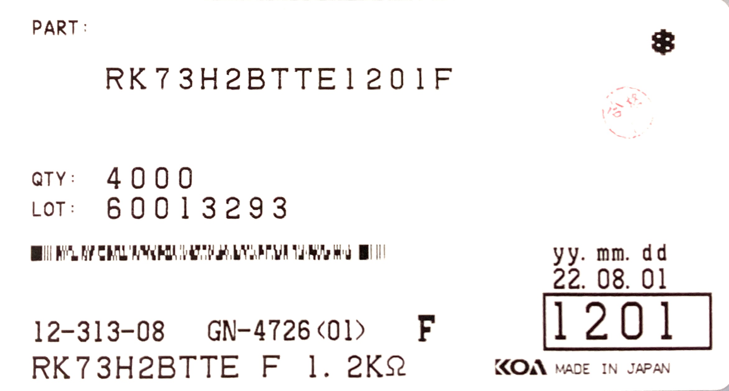 RK73H2BTTE1201F