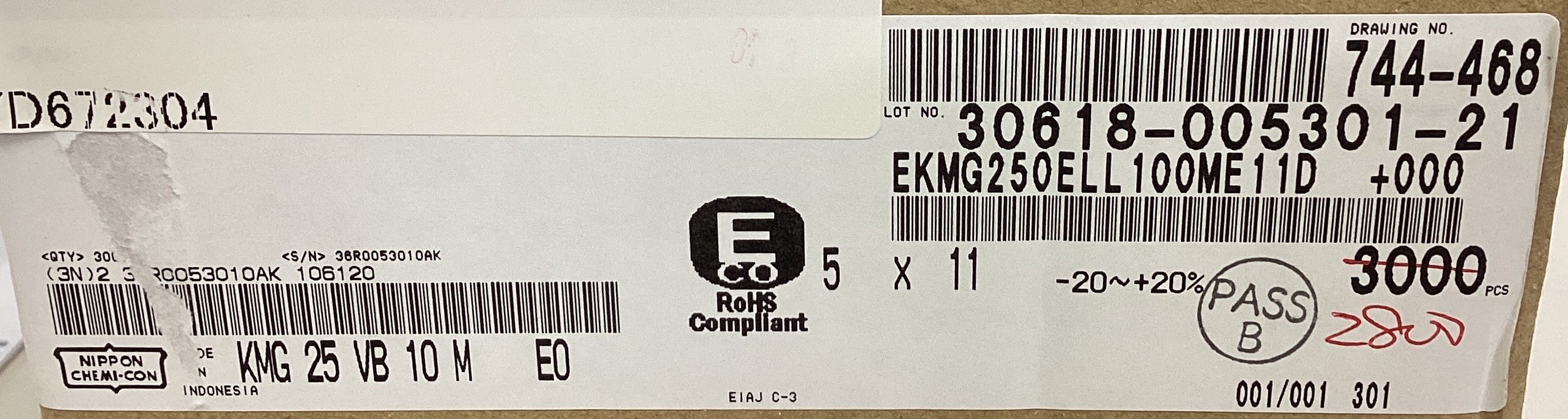 EKMG250ELL100ME11D