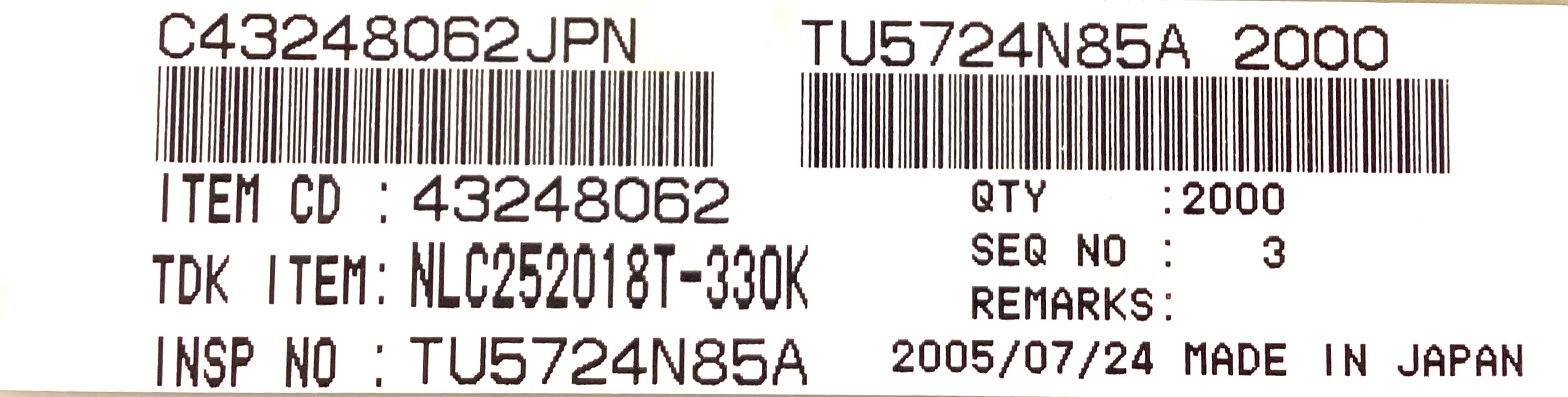 NLC252018T-330K