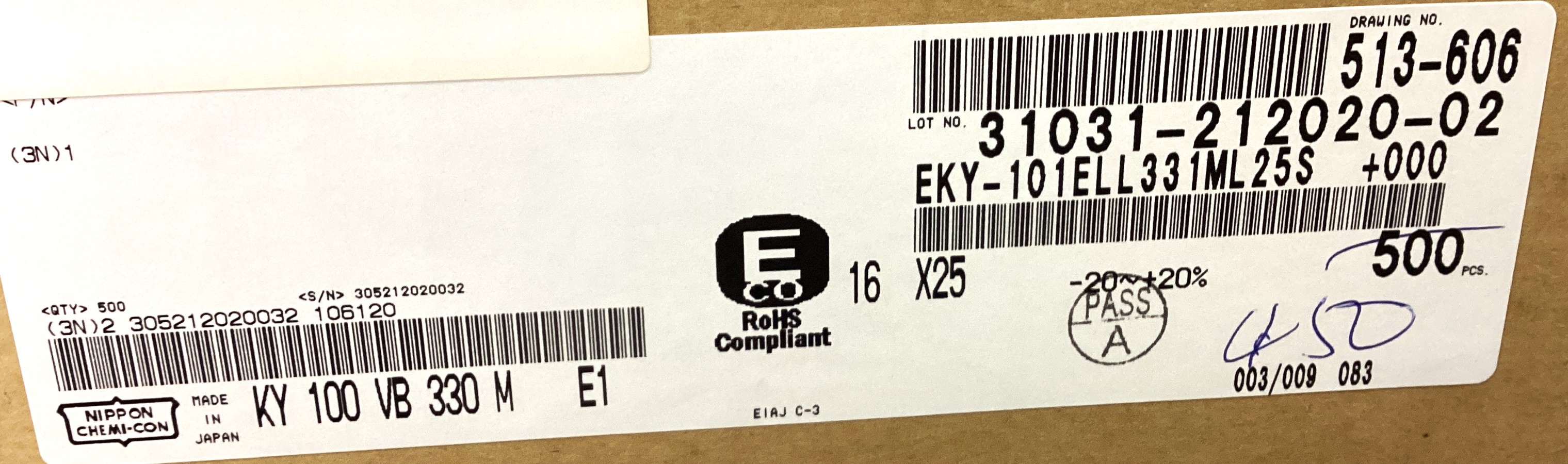EKY-101ELL331ML25S