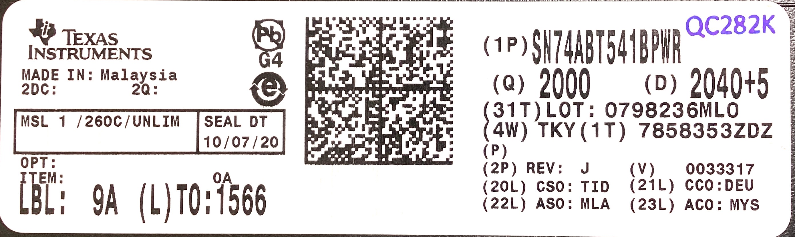 SN74ABT541BPWR