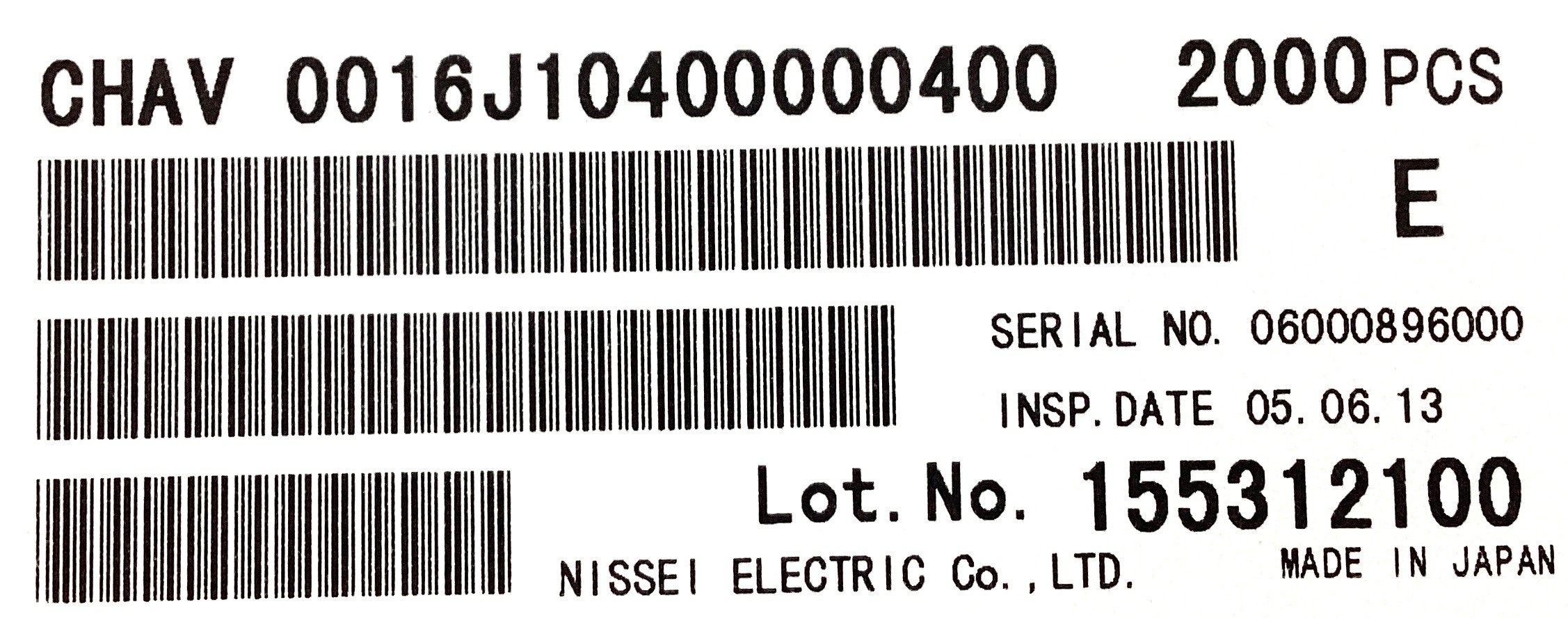 CHAV0016J10400000400