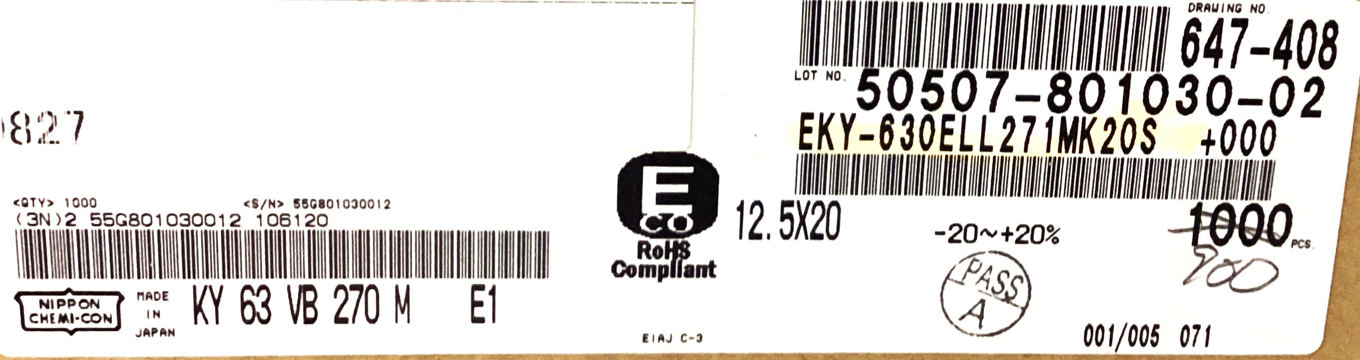 EKY-630ELL271MK20S