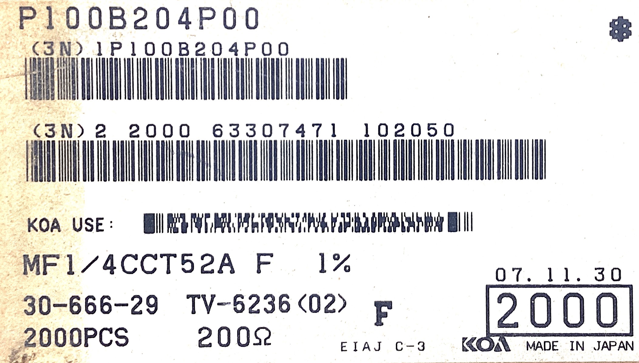 MF1/4CCT52A2000F