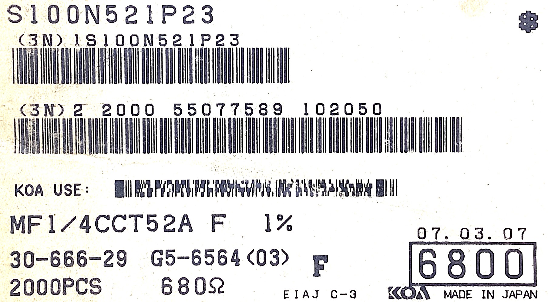 MF1/4CCT52A6800F