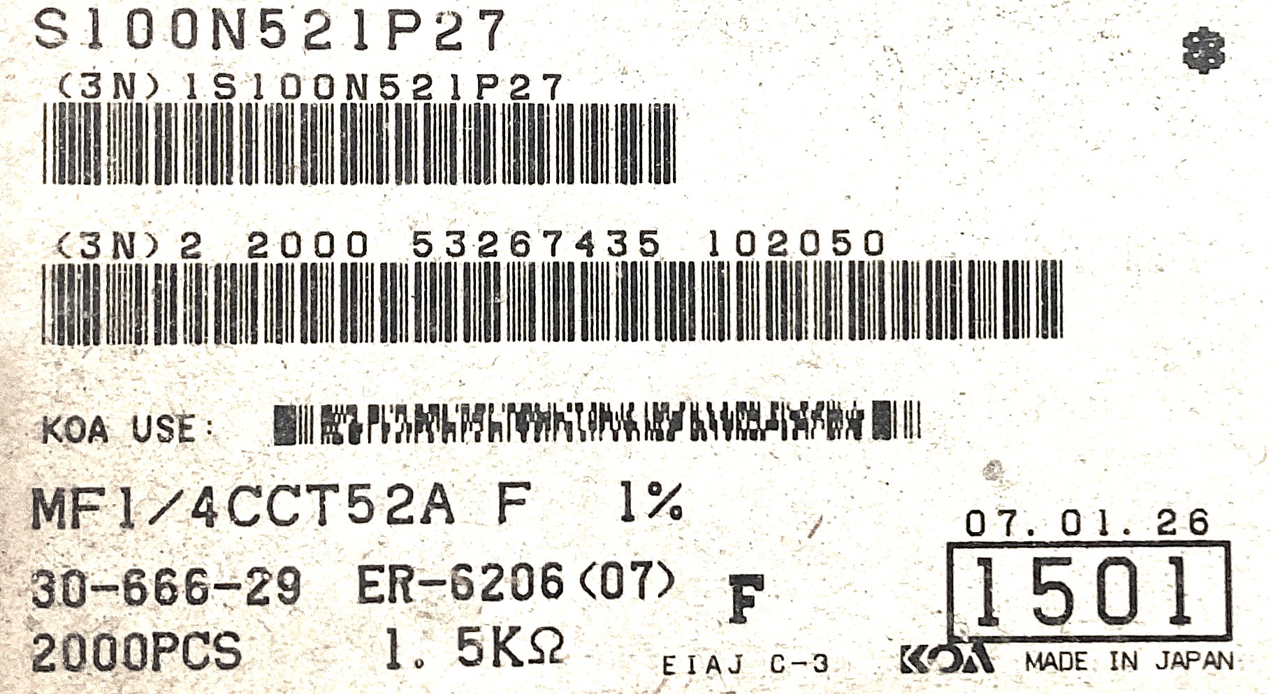 MF1/4CCT52A1501F