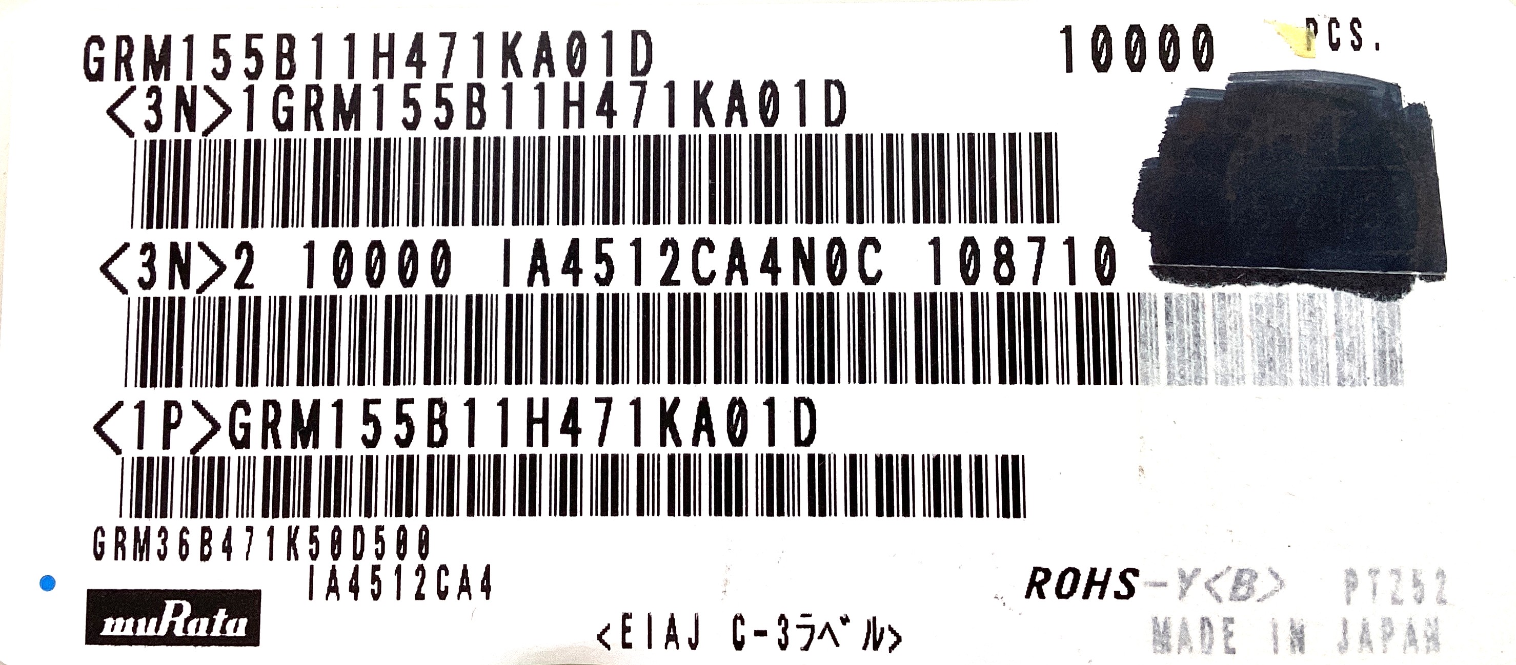 GRM155B11H471KA01D
