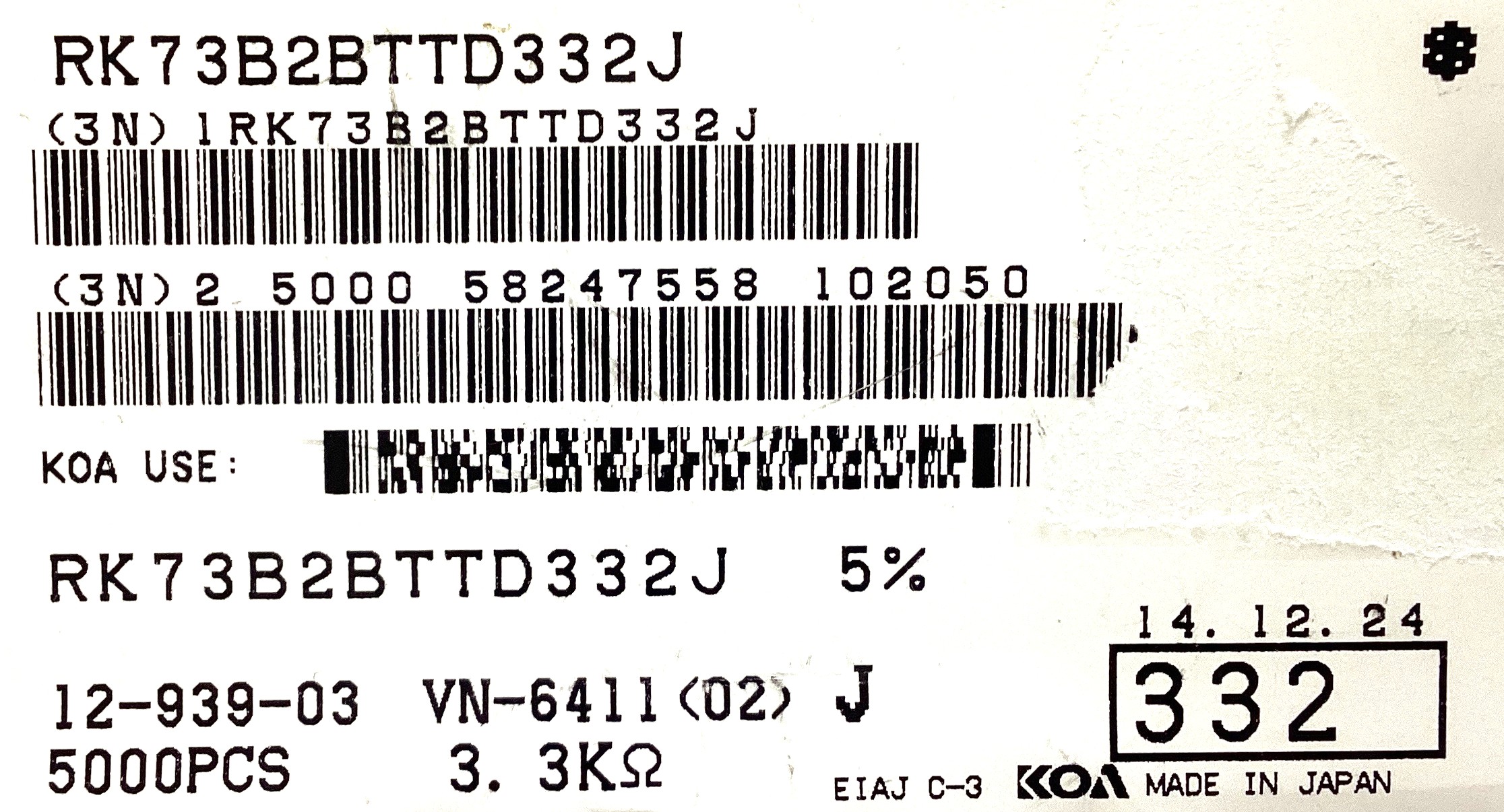 RK73B2BTTD332J