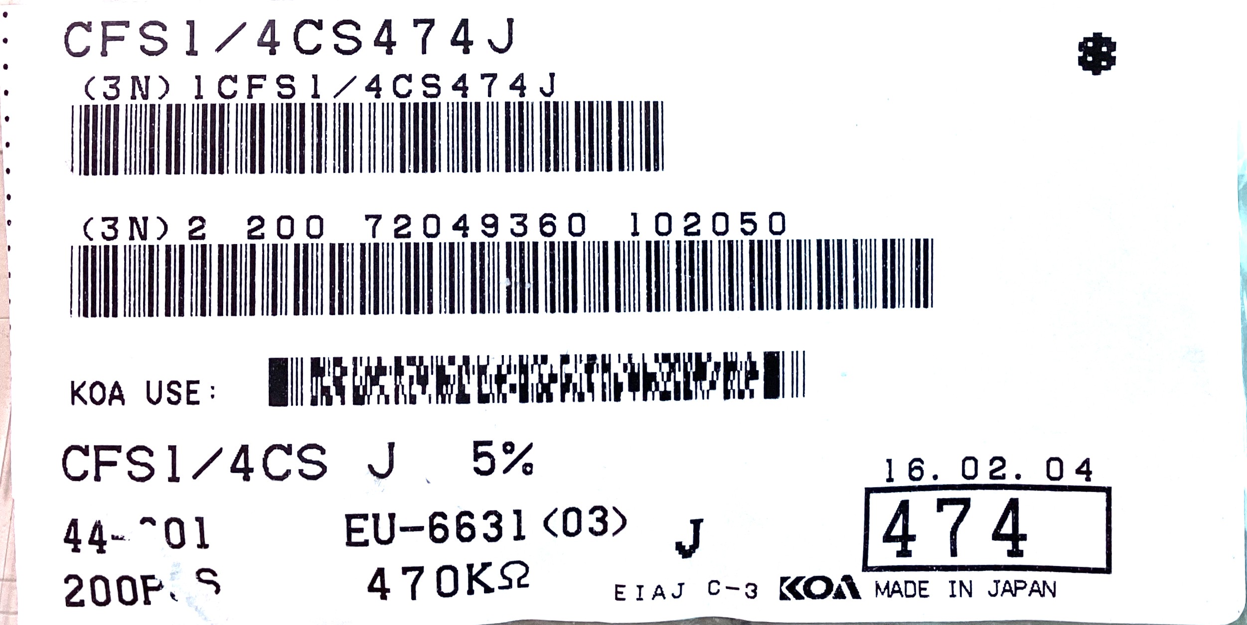 CFS1/4CS474J