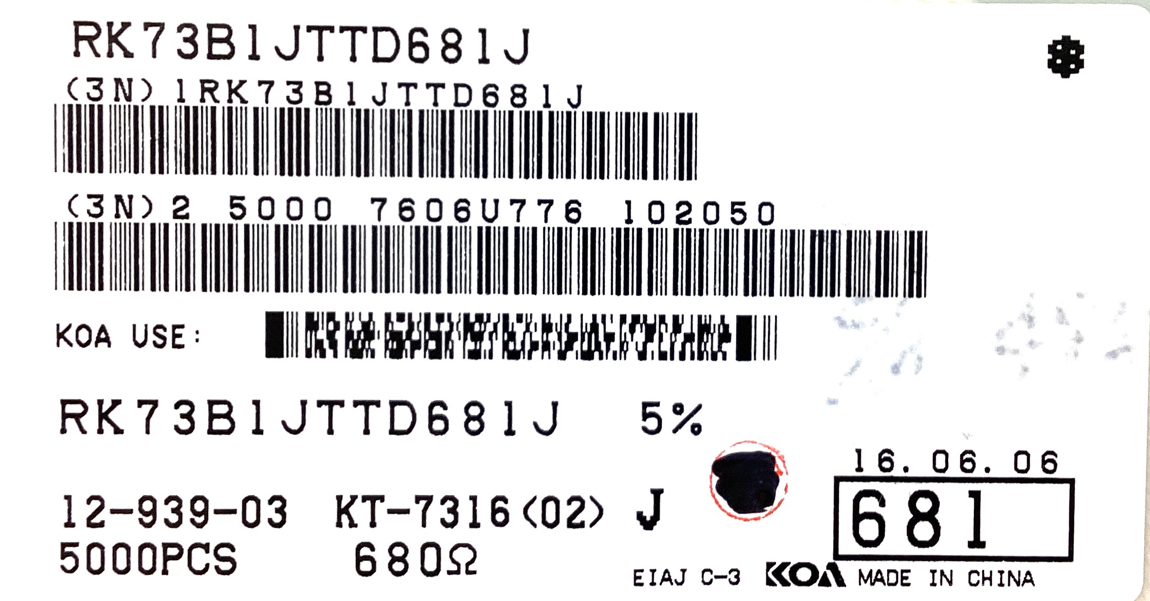 RK73B1JTTD681J