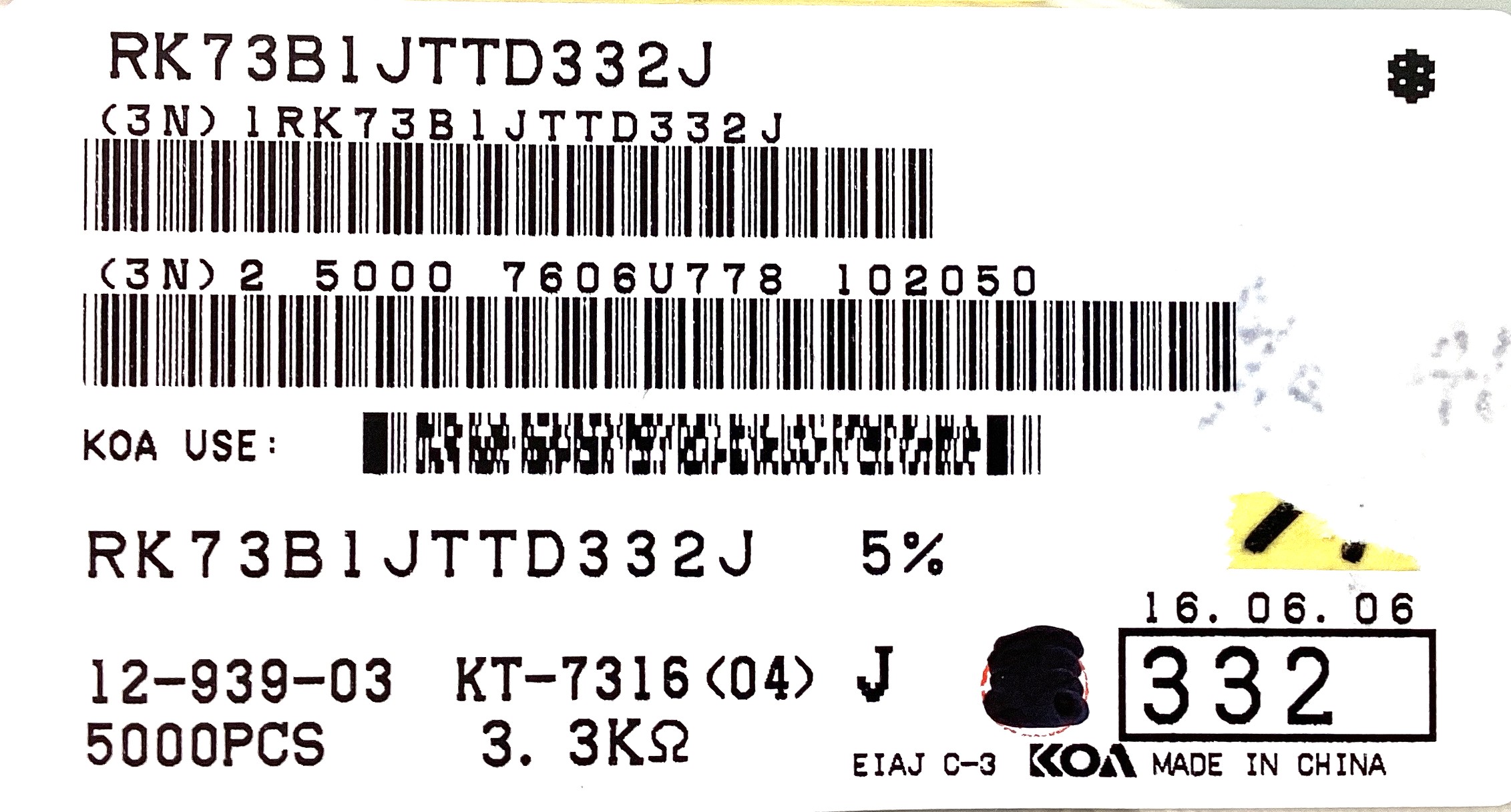 RK73B1JTTD332J