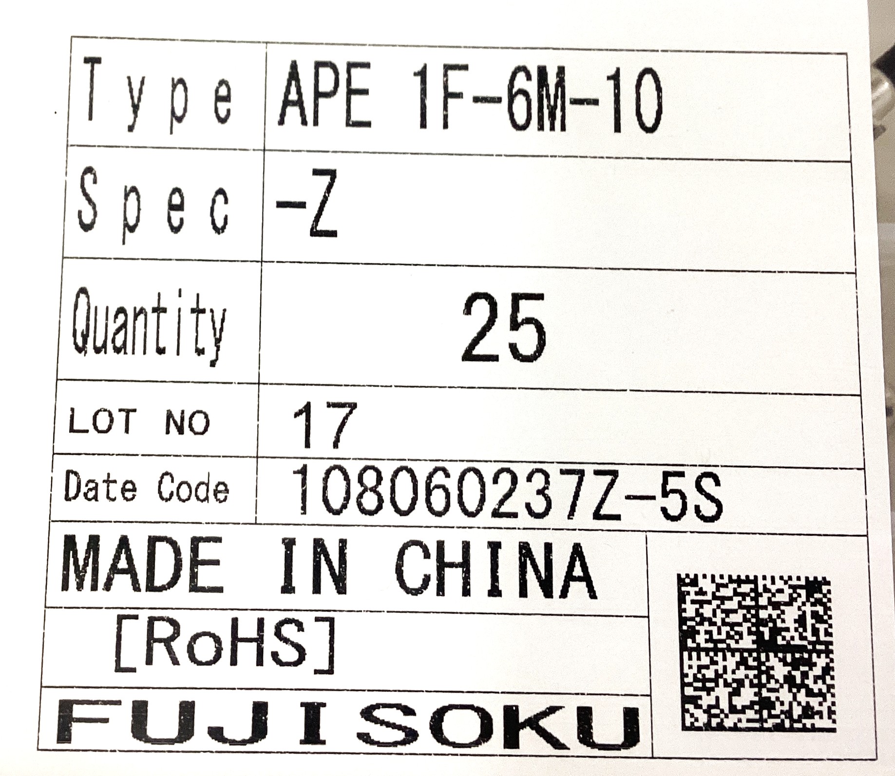 APE1F-6M-10-Z