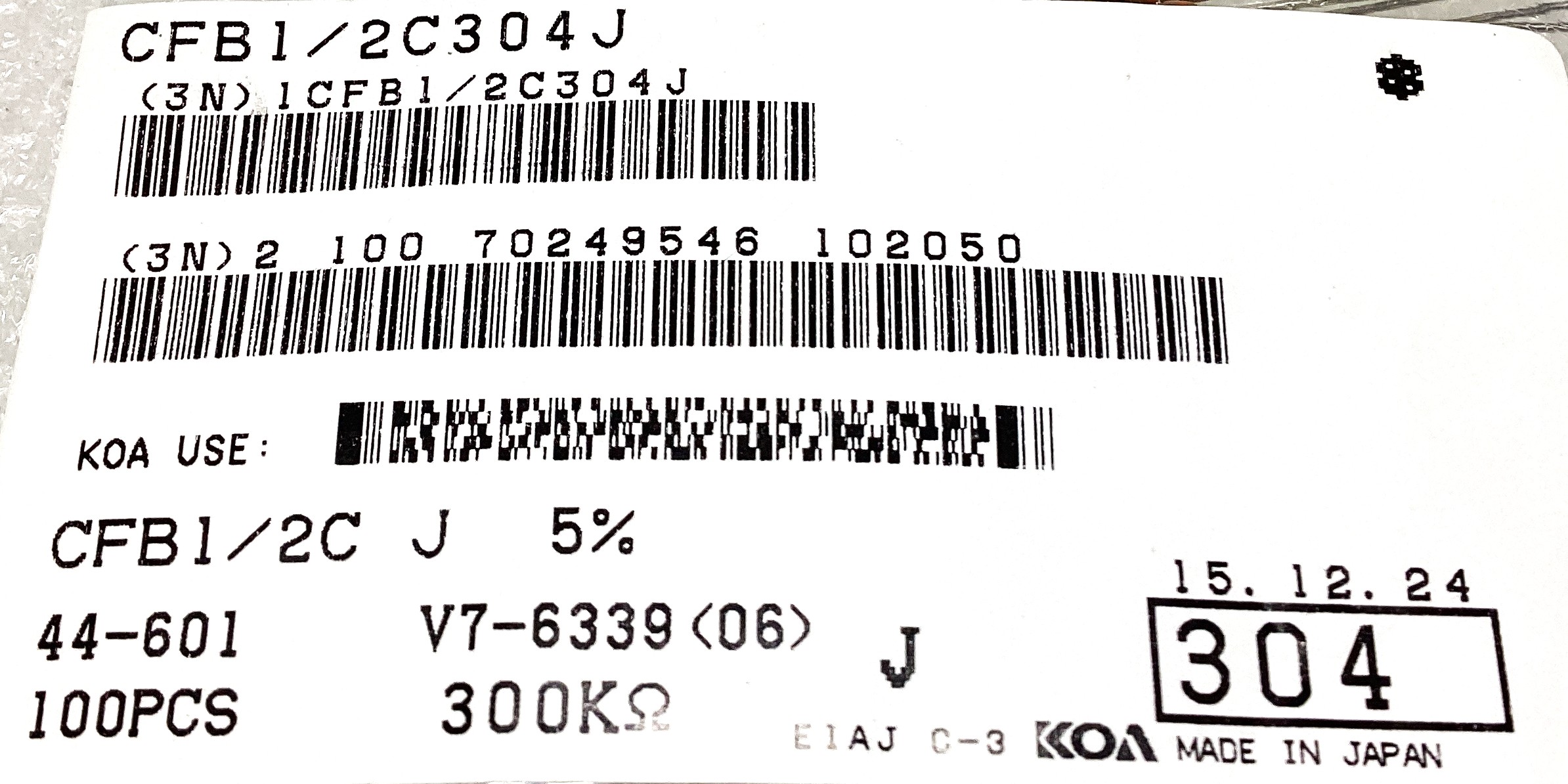 CFB1/2C304J