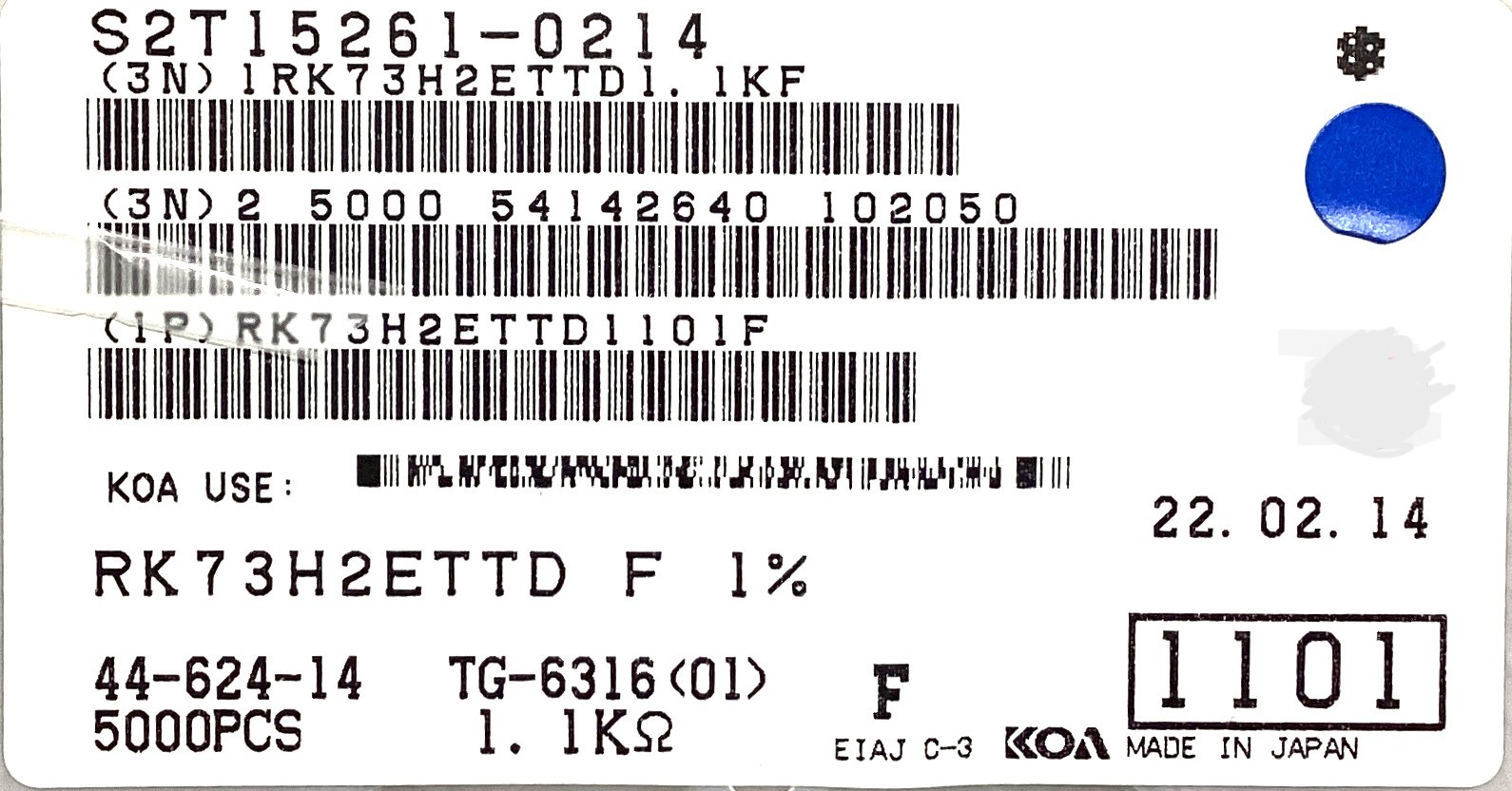 RK73H2ETTD1101F