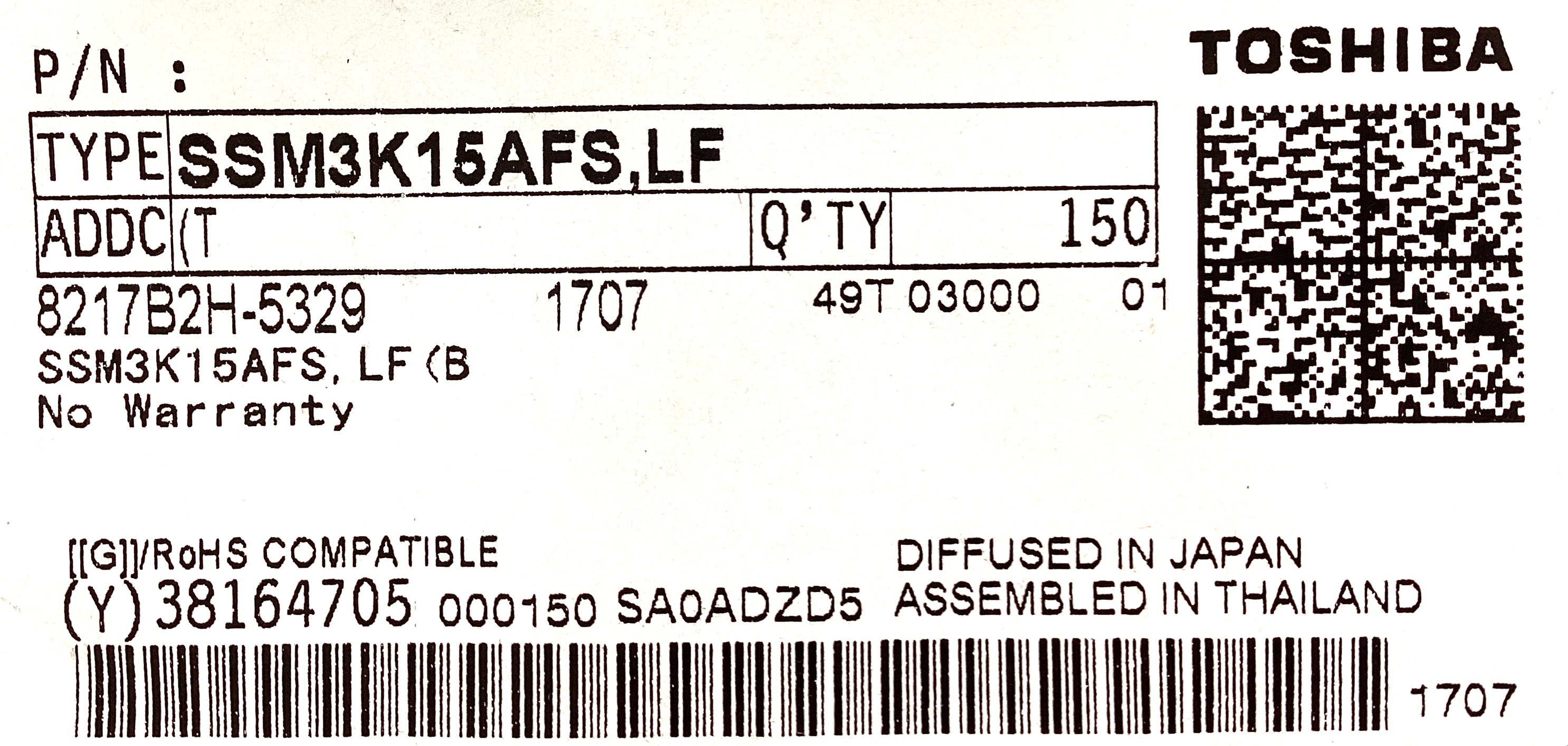 SSM3K15AFS,LF(T