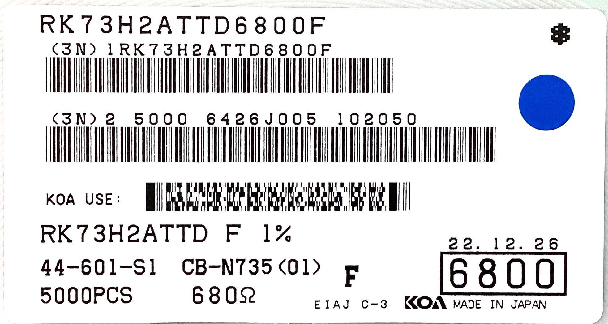 RK73H2ATTD6800F