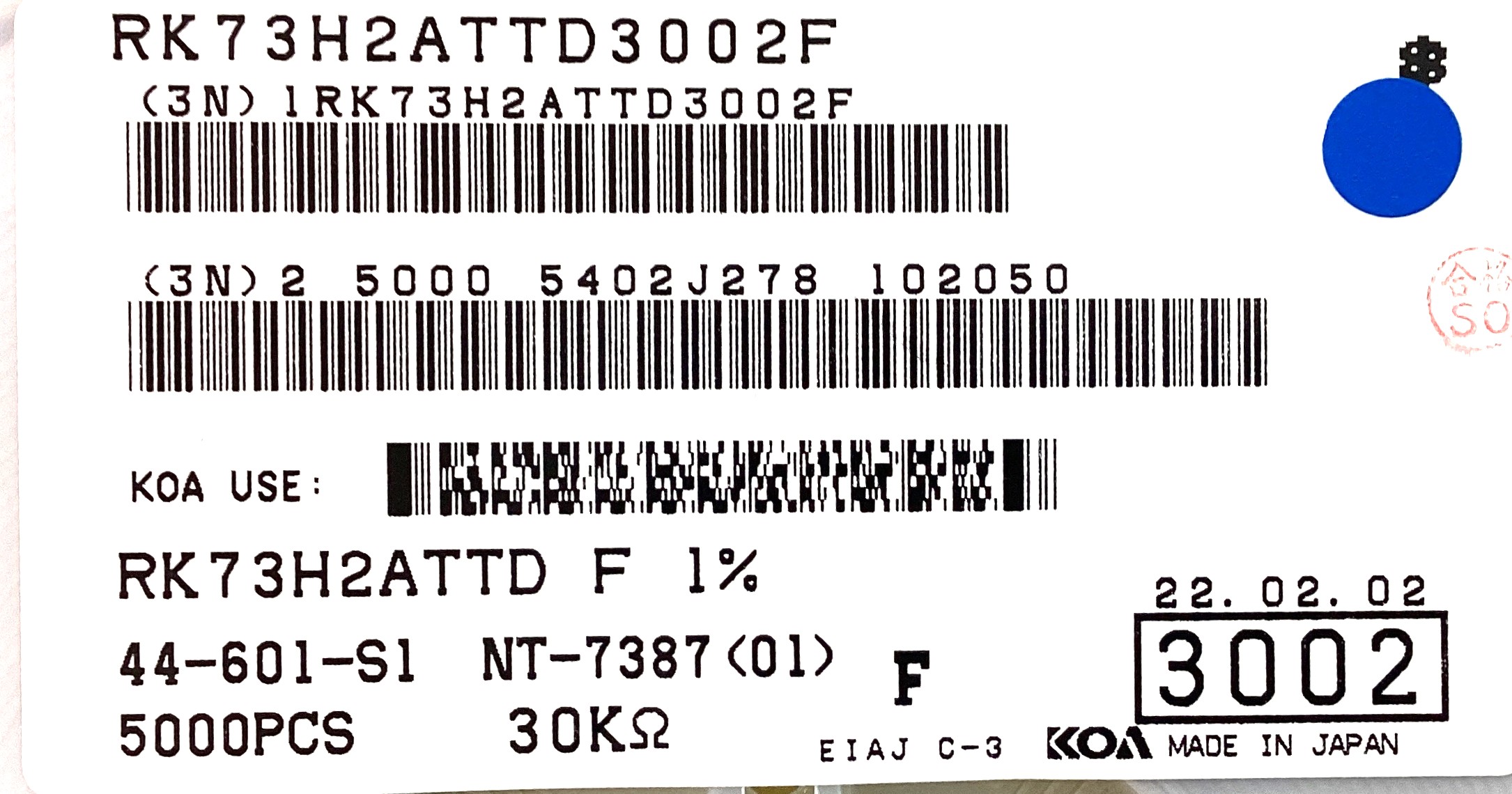 RK73H2ATTD3002F