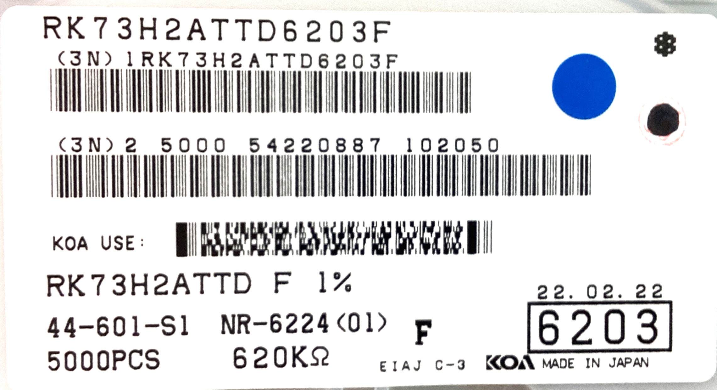 RK73H2ATTD6203F