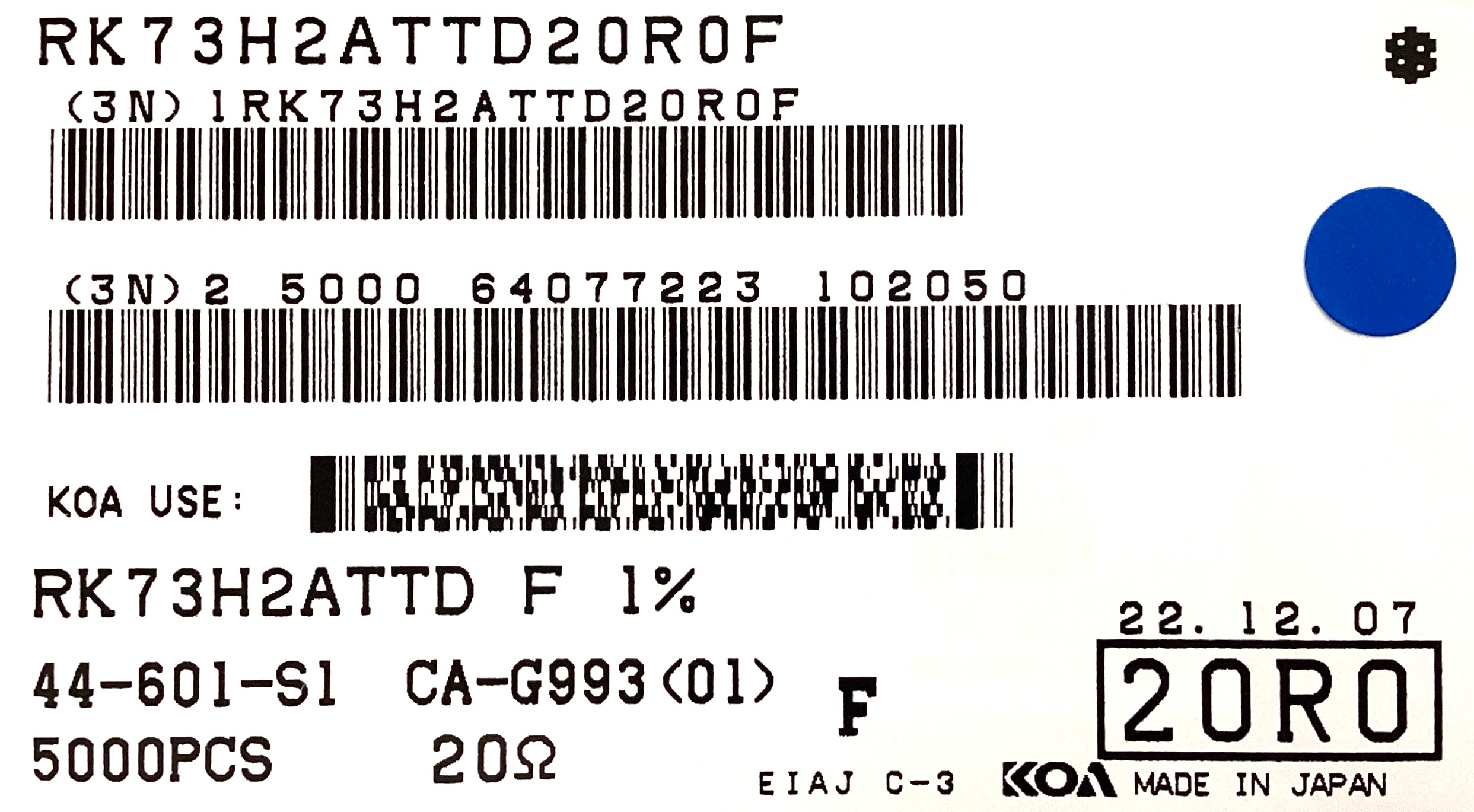 RK73H2ATTD20R0F