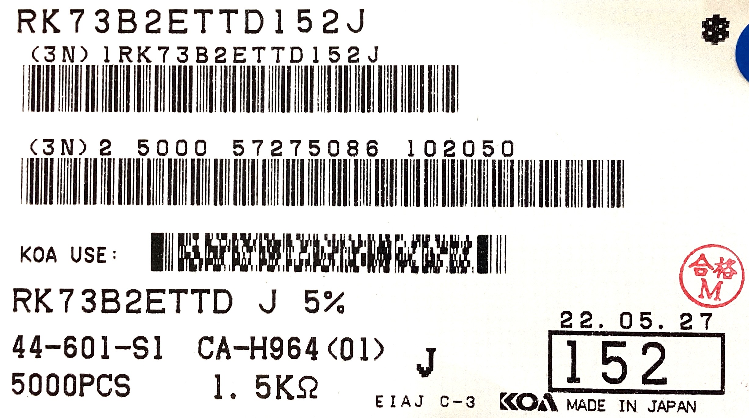RK73B2ETTD152J
