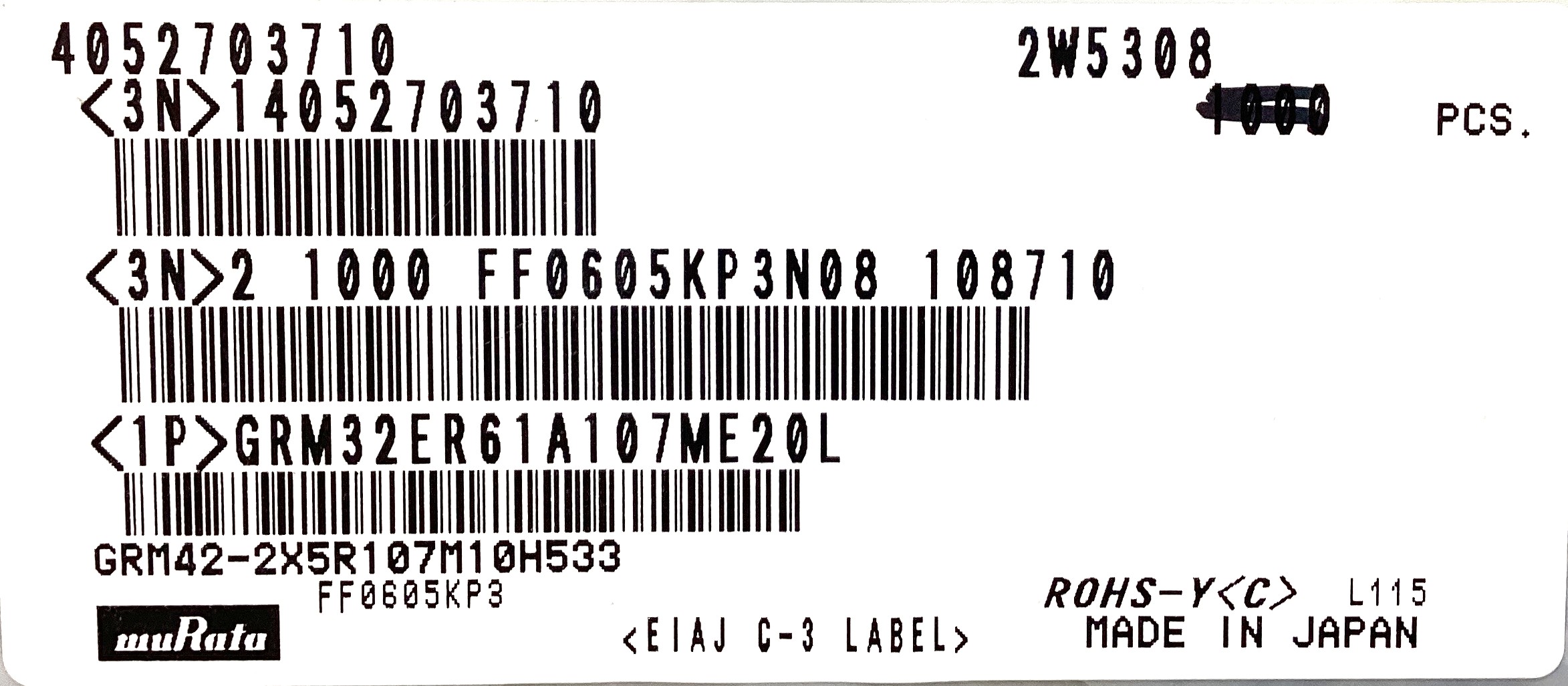 GRM32ER61A107ME20L