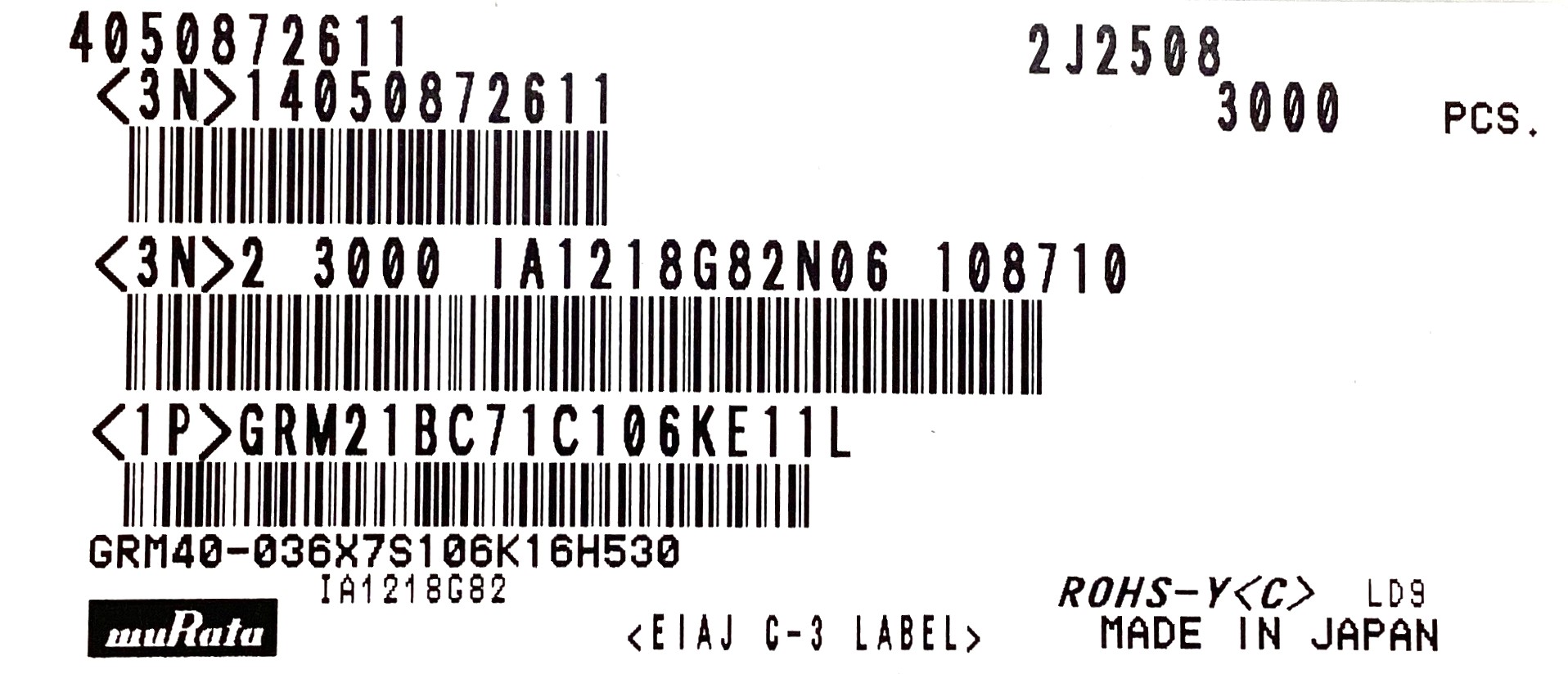 GRM21BC71C106KE11L