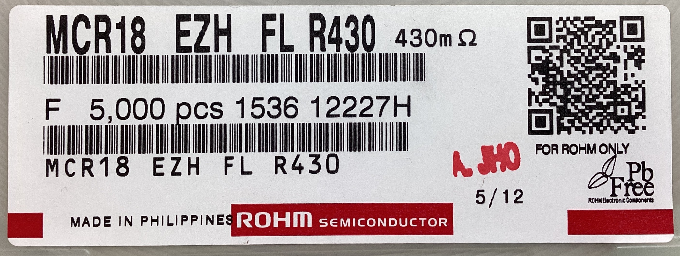 MCR18EZHFLR430