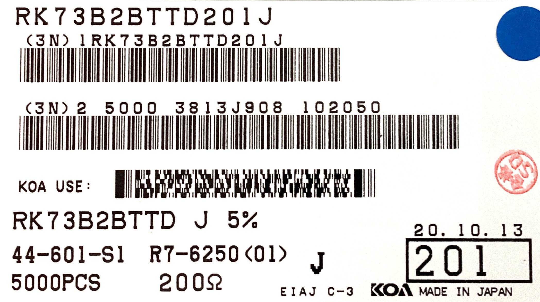 RK73B2BTTD201J