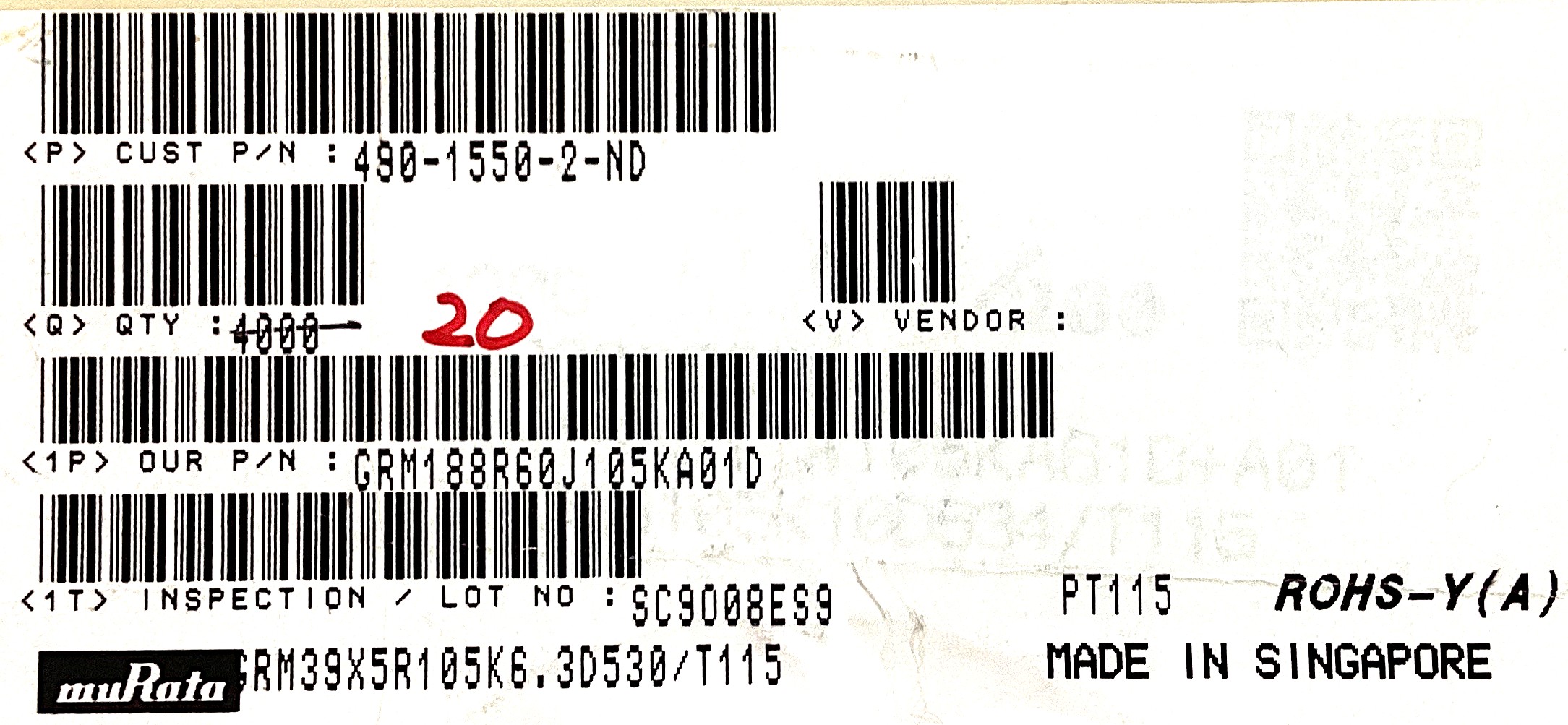 GRM188R60J105KA01D