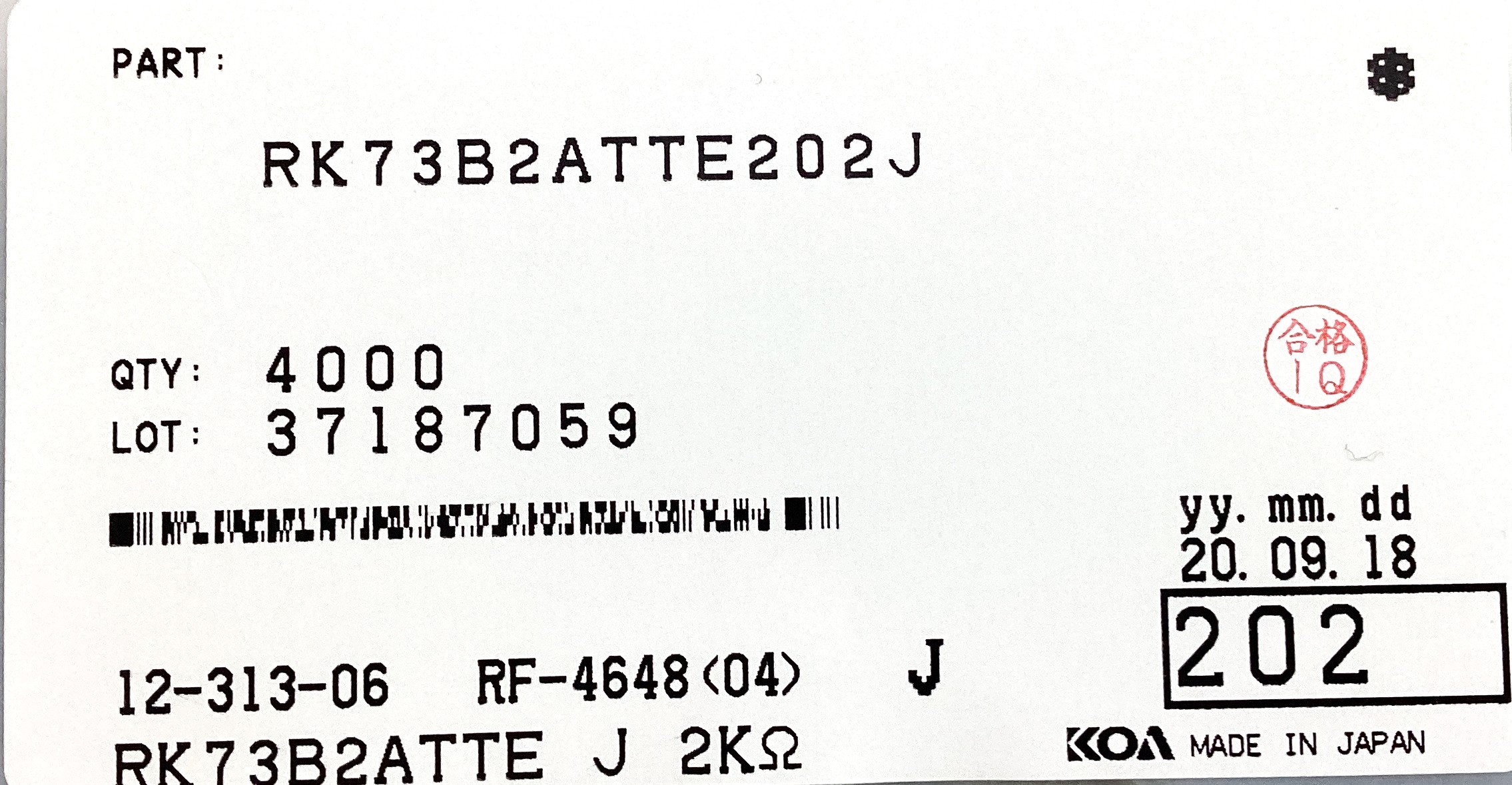 RK73B2ATTE202J