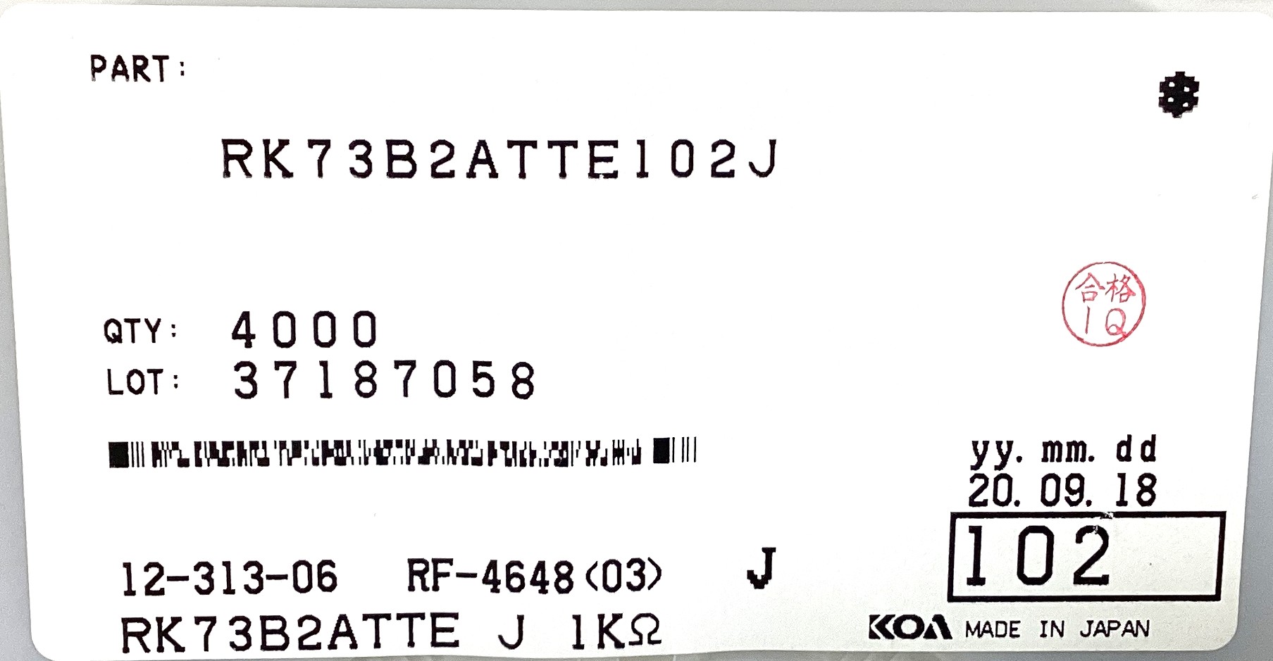 RK73B2ATTE102J