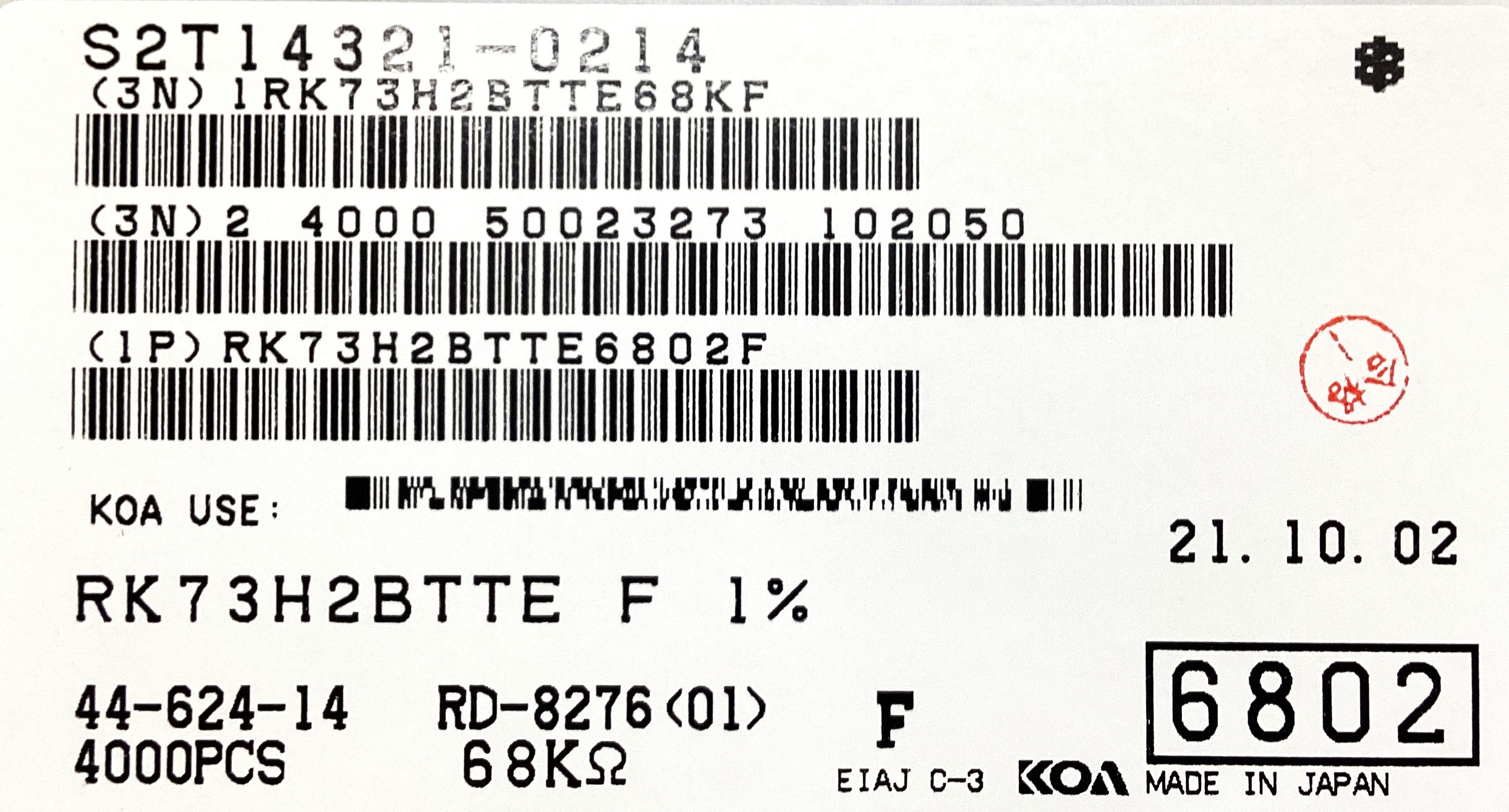 RK73H2BTTE6802F