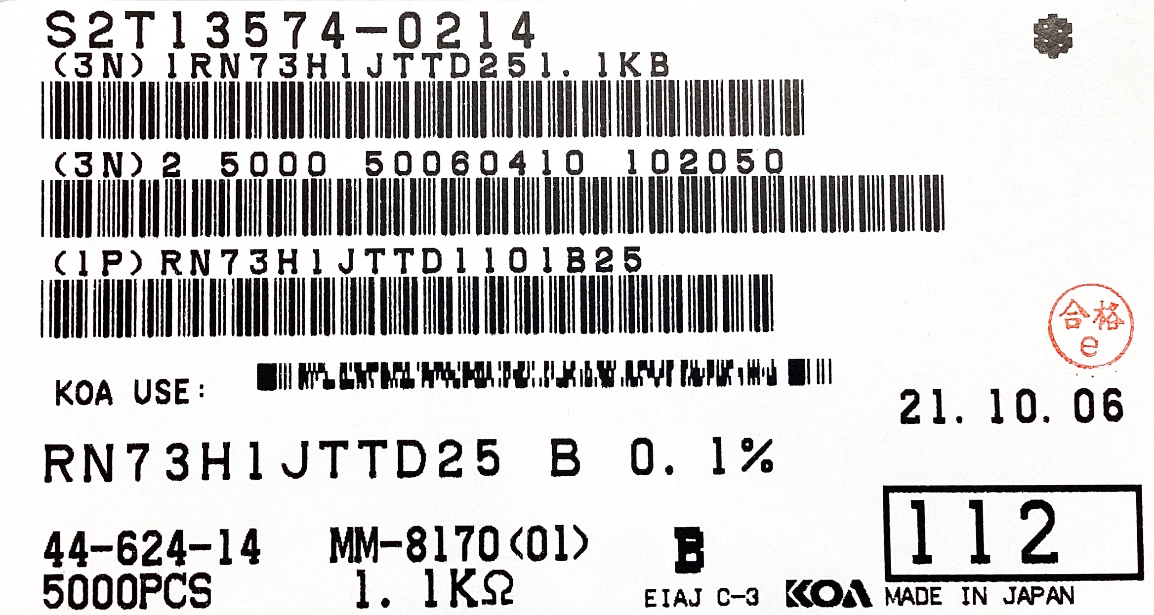 RN73H1JTTD1101B25