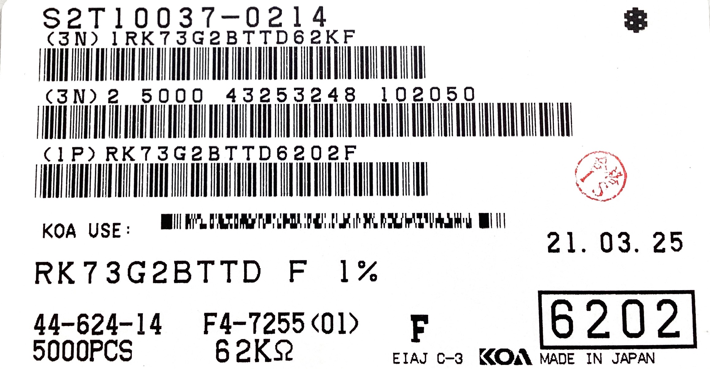 RK73G2BTTD6202F