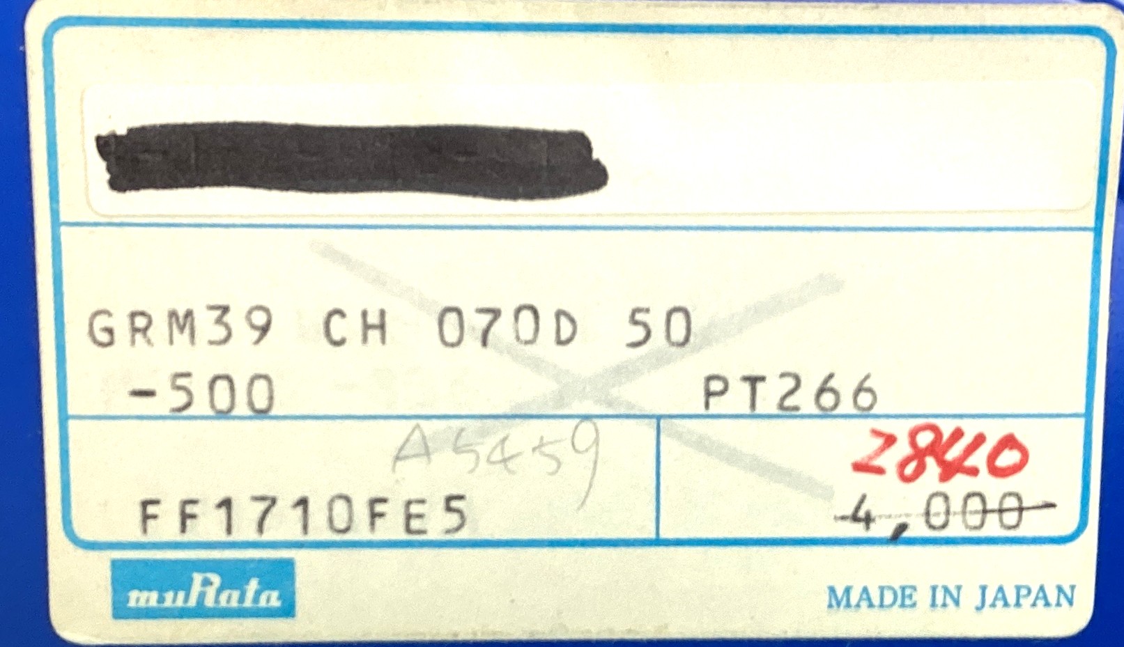 GRM39CH070D50