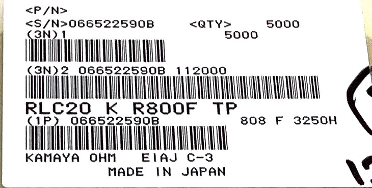 RLC20KR800FTP