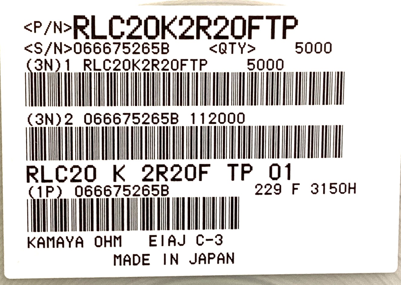 RLC20K2R20FTP